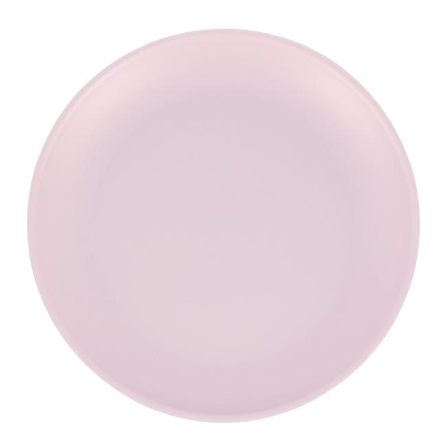 MONOUSO | Plato Reutilizable Durable PP Mineral Rosa Ø23,5cm (1 Uds)