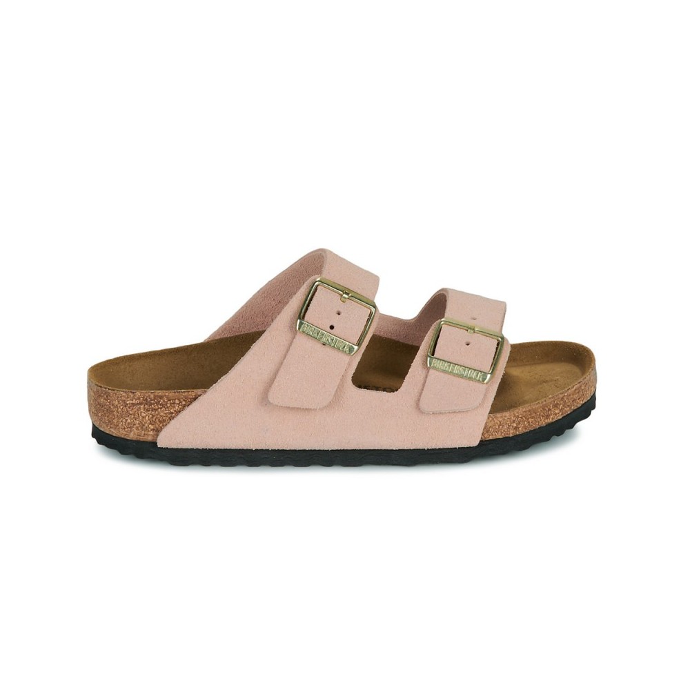 Sandalias Planas Mujer Birkenstock Arizona Leve Rosa