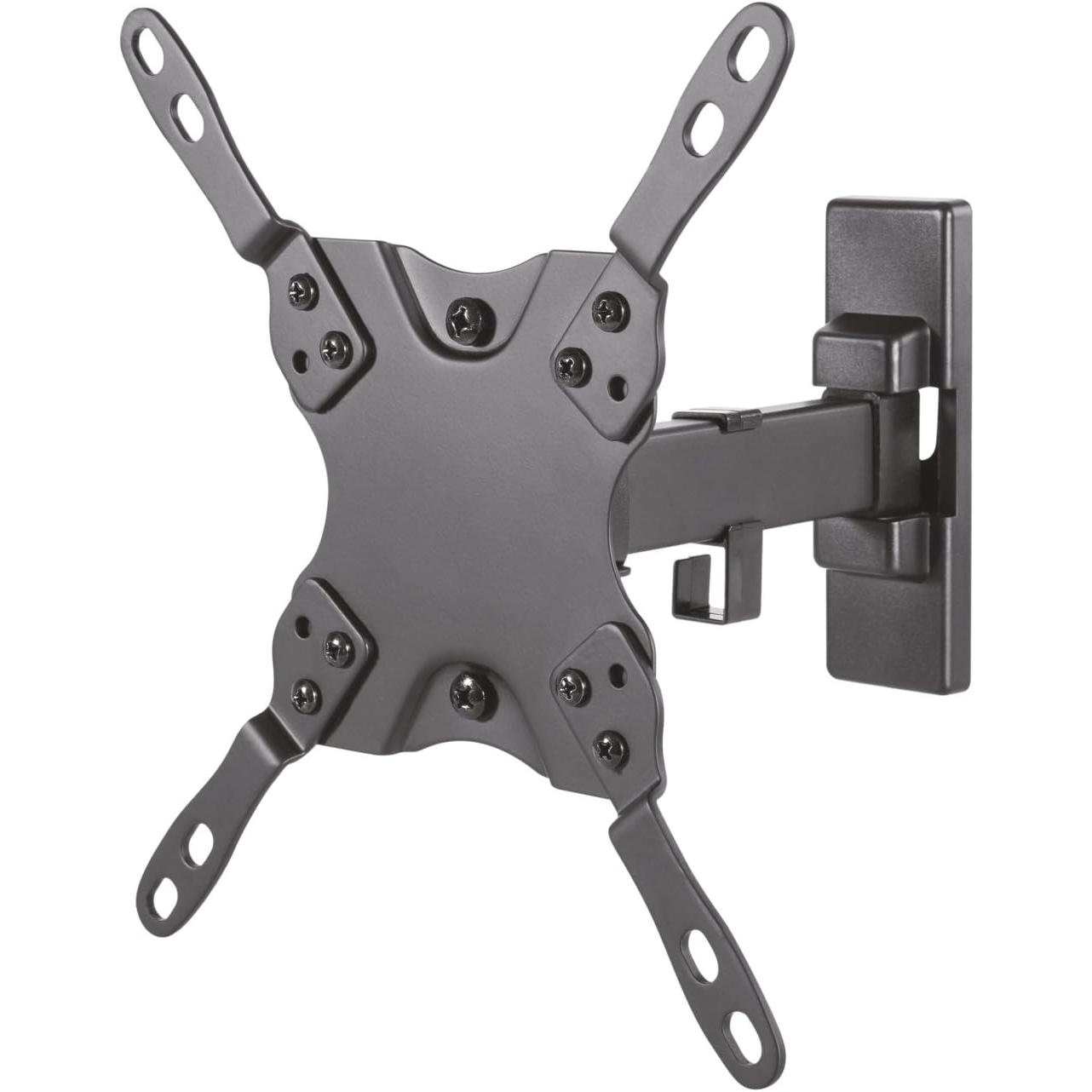 AISENS WT42TSLE-009 - Soporte Extensible de Pared Eco para Monitor / TV Televisor LCD, LED, OLED Plano de 13" - 42" | Inclinable | Giratorio y Nivelable de 13 a 42 pulgadas | Montaje en Pared | Carga Máxima: 20kg | Color: Negro