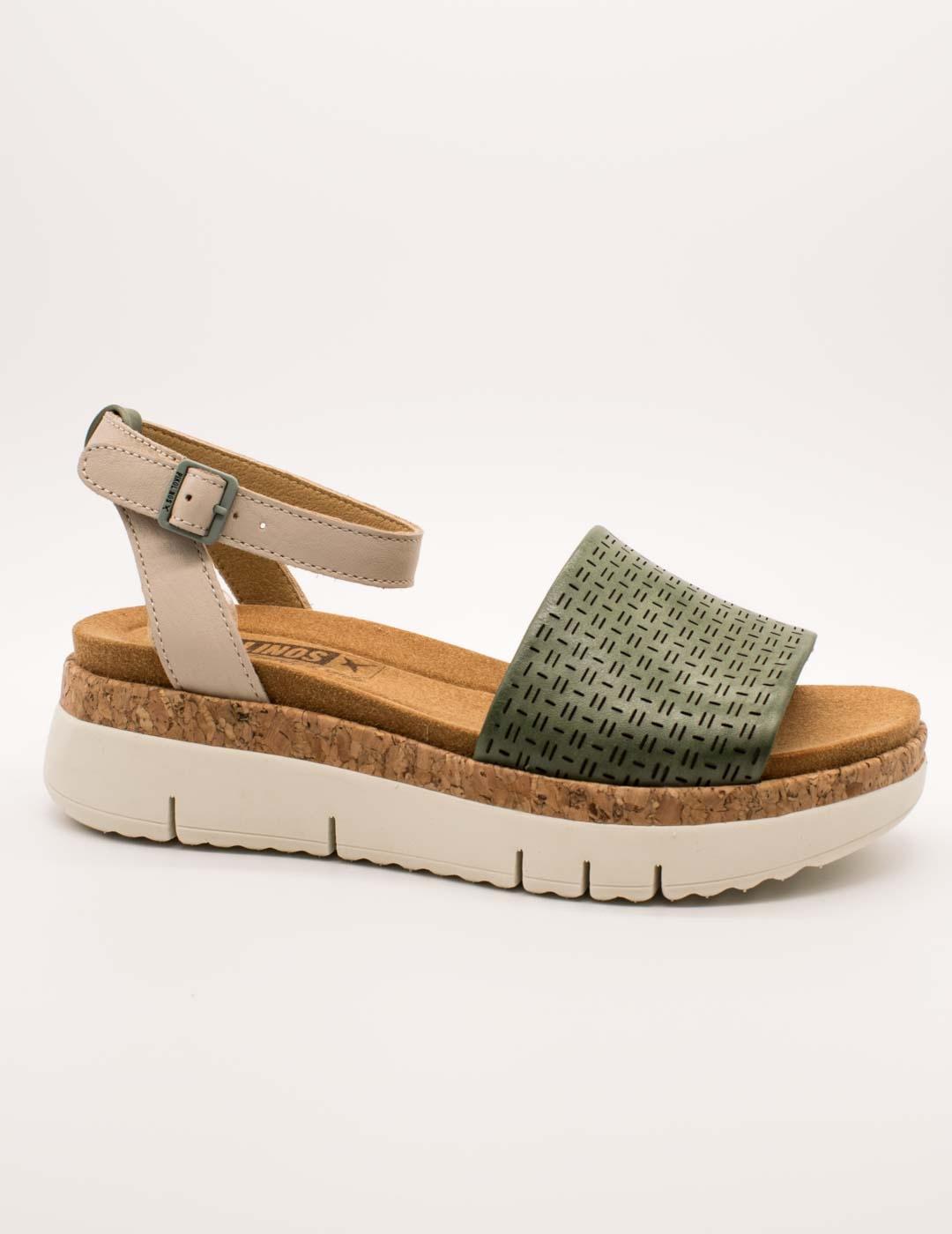 Sandalia Pikolinos W4N-0978C1 Mint Green de mujer.