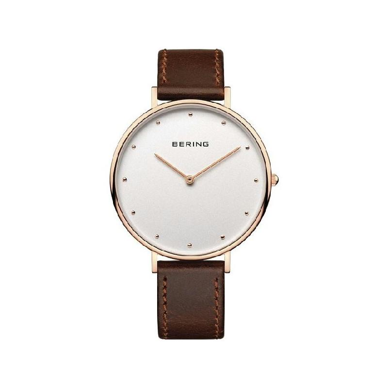 Reloj Bering Colección 14539-060 Minimalista Acero Rosado