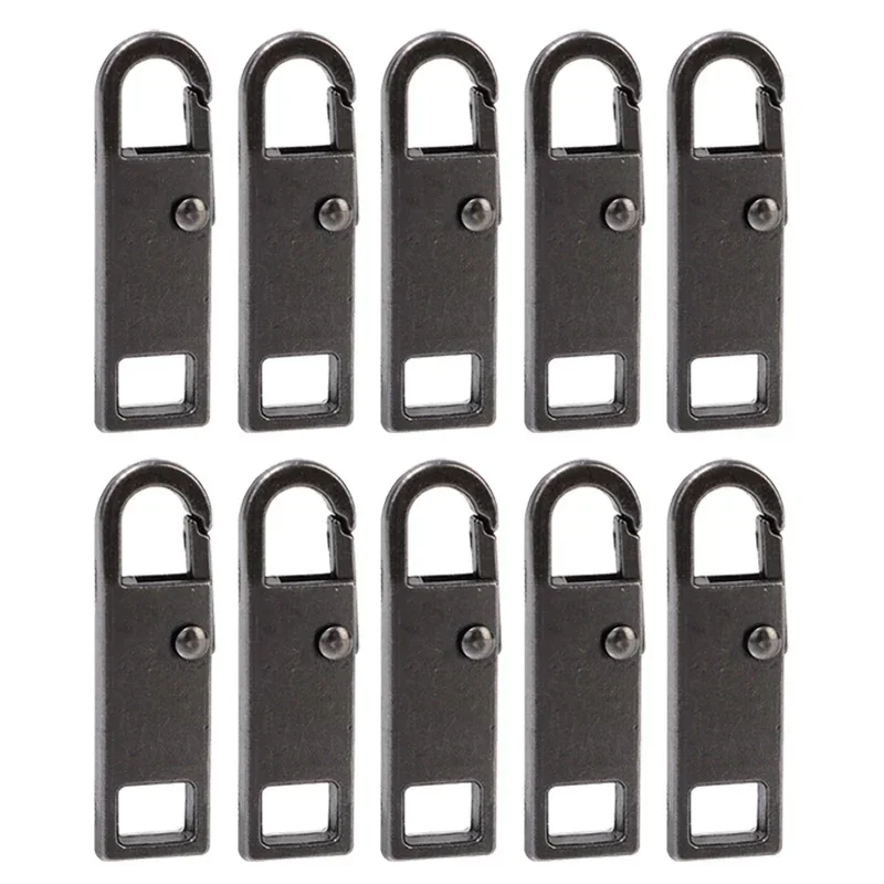 TK Kit De Reparación Instantánea Para Cremalleras Metálicas 5/10PCS Deslizador De Cremallera Desmontable Para Costura DIY Ropa Maletas Bolos Universal