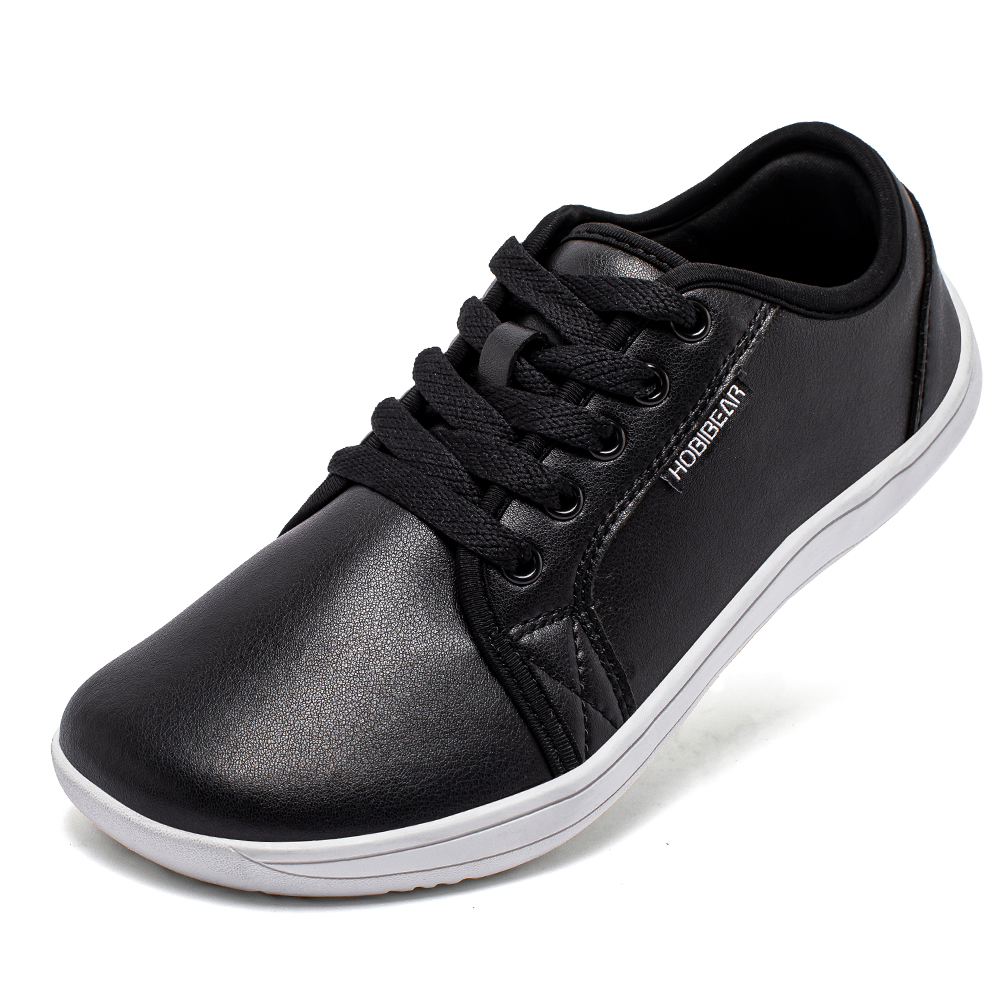 TK Zapatillas Casuales HOBIBEAR Para Hombres Y Mujeres Con Dedo Ancho Y Cero Bajada Zapatillas De Paseo Ligero De Cuero Sintético Minimalistas Para Adultos