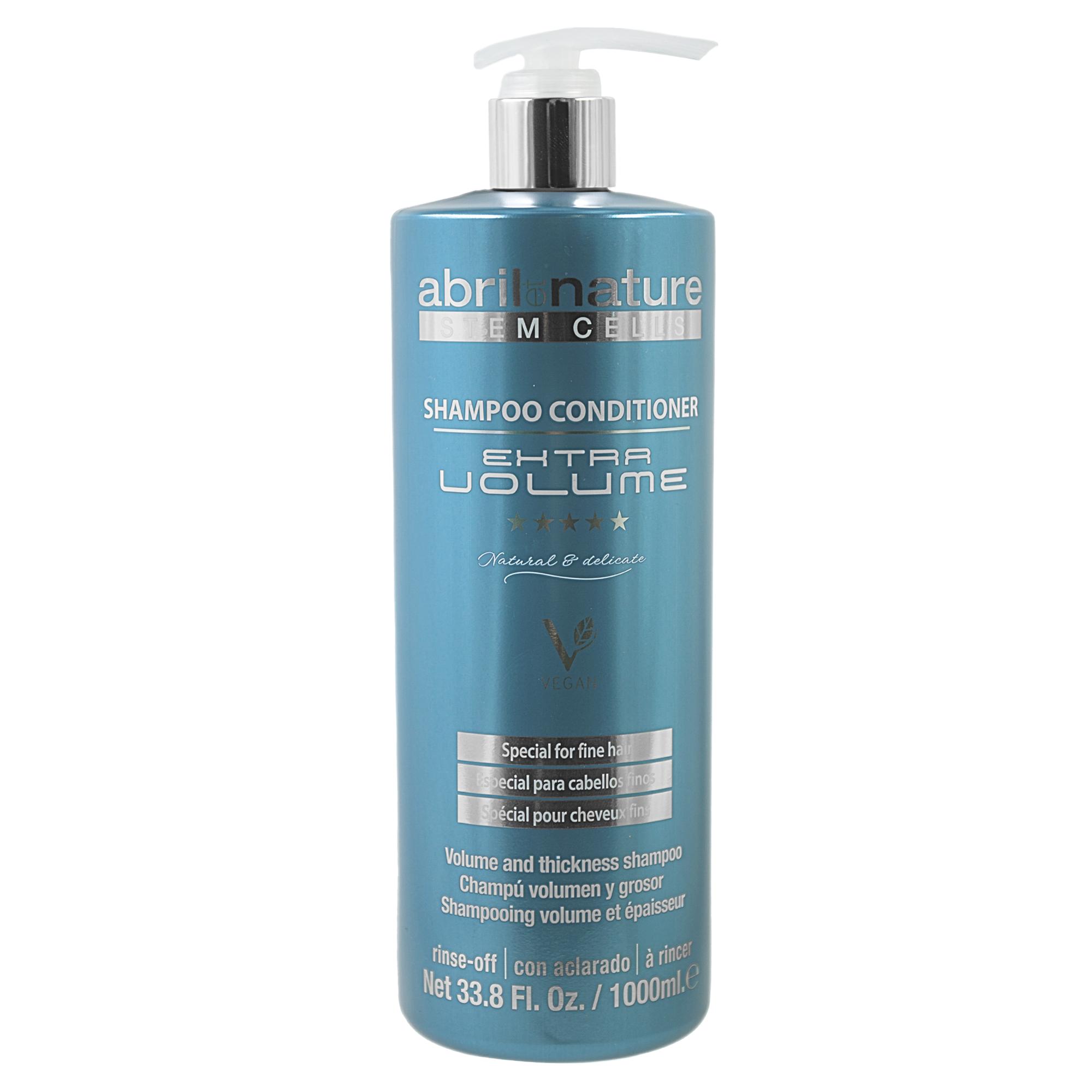 Champú Extra Volume para dar volumen y densidad al cabello fino sin cuerpo abril et nature cosmética profesional capilar