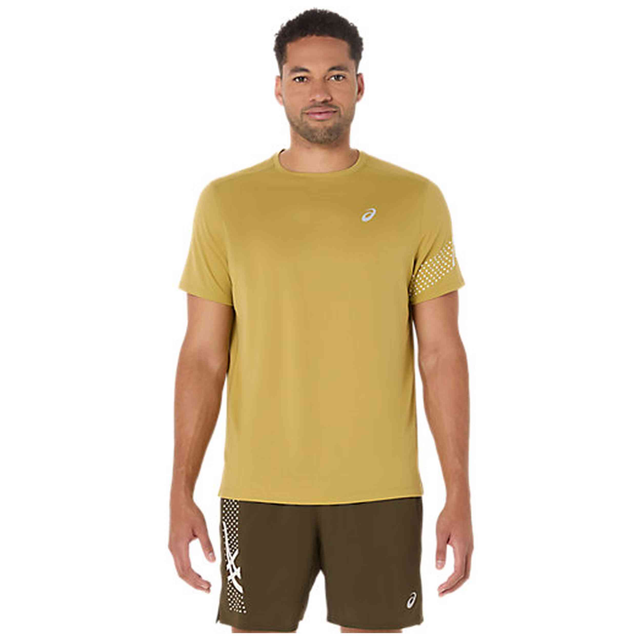 Camiseta De Manga Corta Asics modelo 2011D239-301 para Hombre en color Amarillo