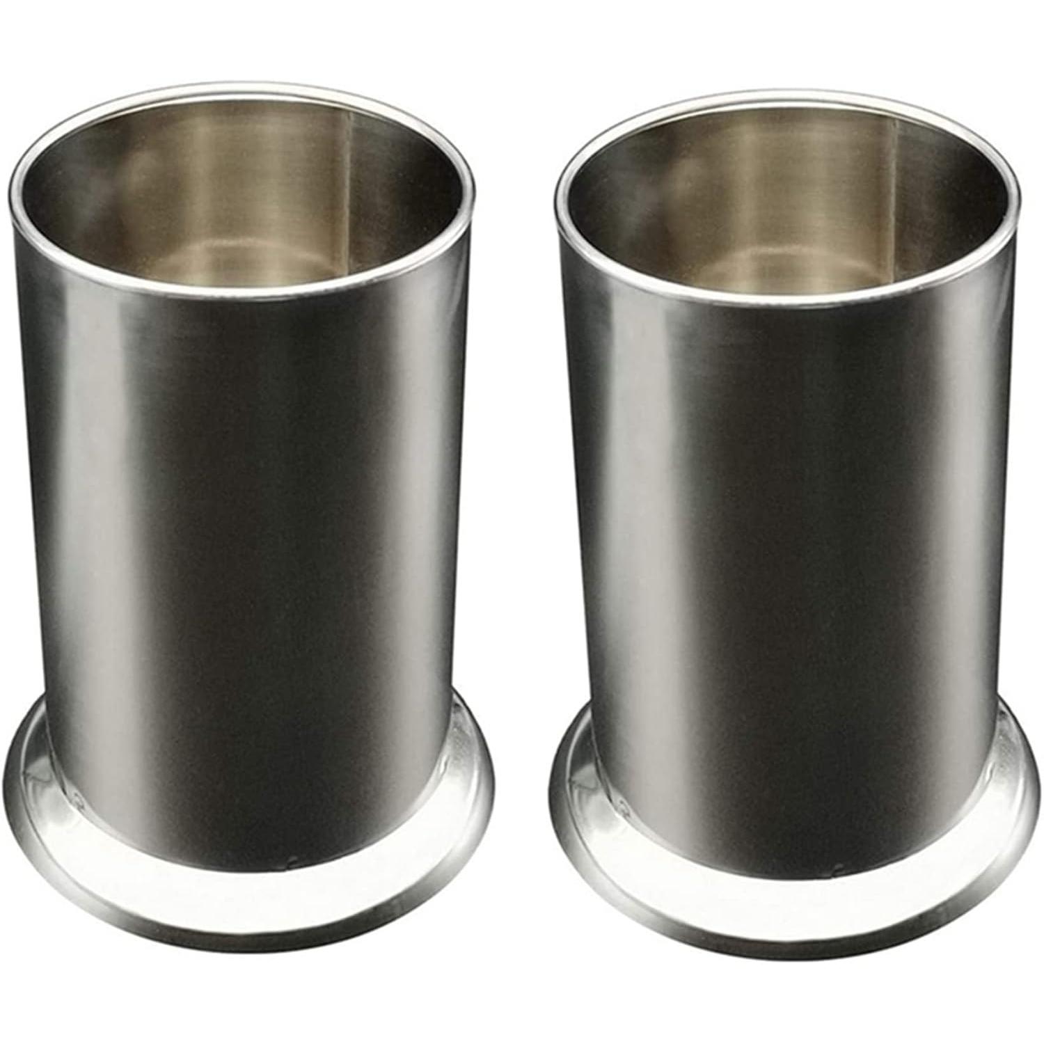 TK 2 soports para pajitas de Maple inoxidable, dispensador de pajitas para encimera, cuadertos Organizador, almacenamiento de Hojas, tenedores y Palillos