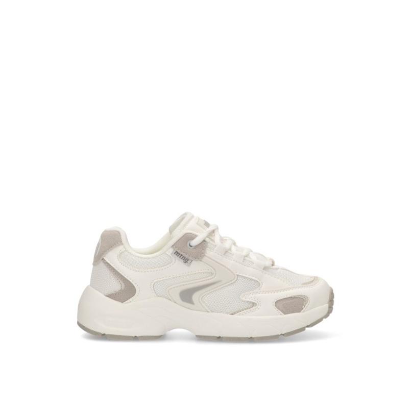 Zapatillas Casual Mustang - Mujer - Suela Plana - Modelo 60831 - Color Blanco