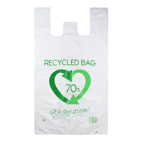 MONOUSO | Bolsa Plástico Camiseta Reutilizable 80x90cm 50µm (50 Uds)