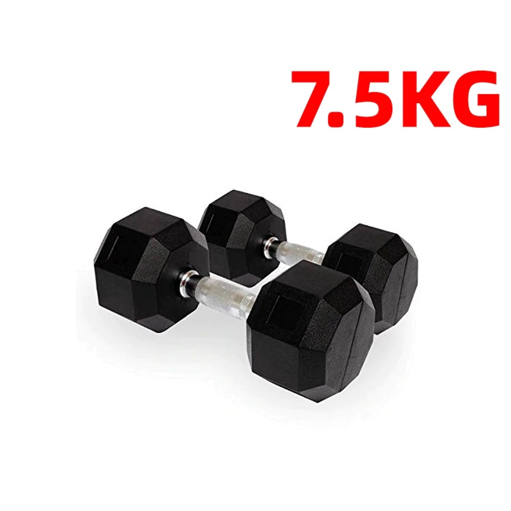 CANNON Juego Pesas Gimnasio Hexagonales de Caucho 1 a 20 Kg Mancuernas de entrenamiento fitness y musculación de hombre y mujer