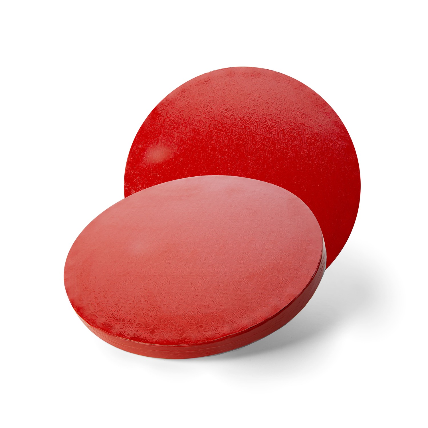 Glotomania - Base Para Tarta Redonda Roja - 30 X 1,2 Cm (25 Uds)