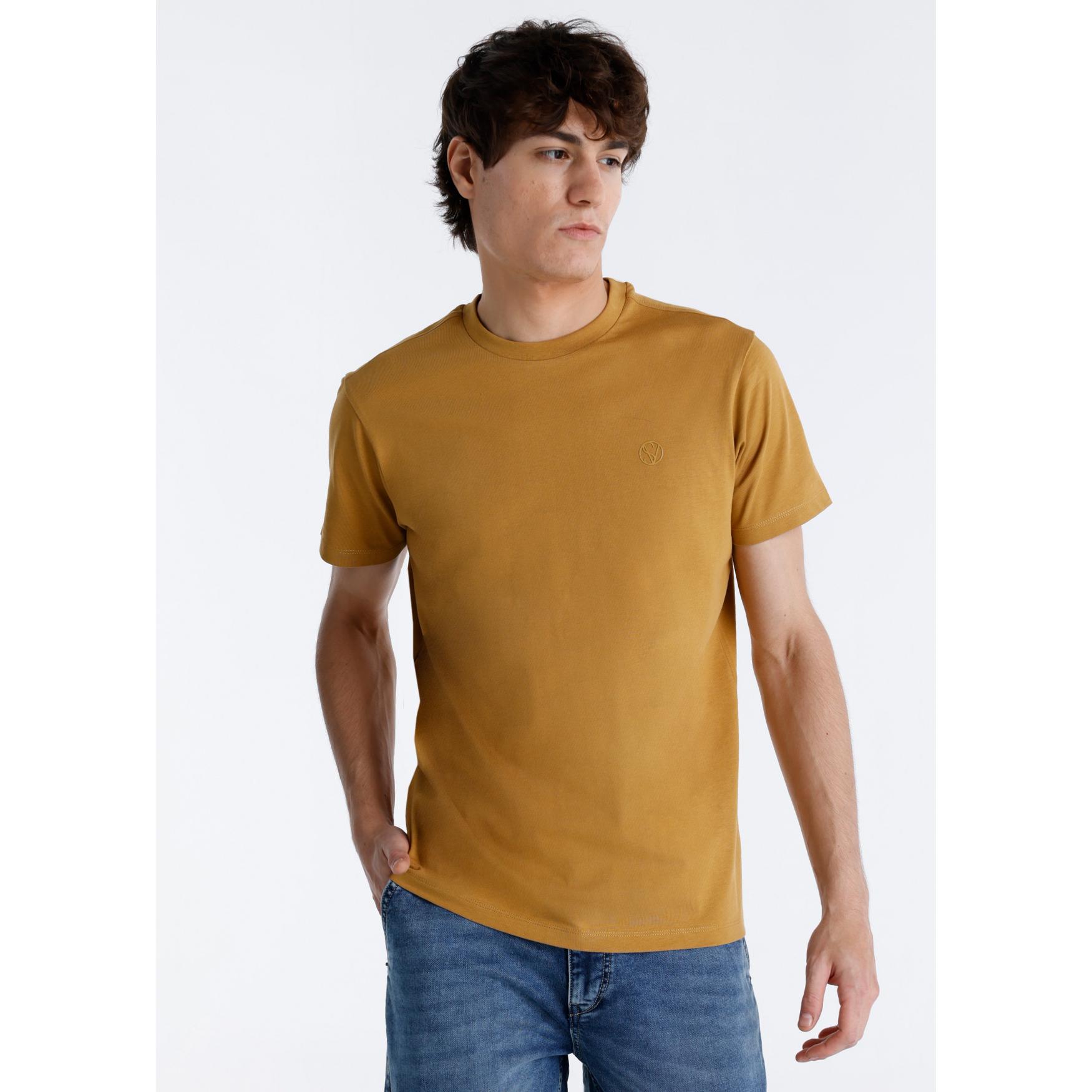 SIX VALVES - Camiseta Manga Corta Marrón