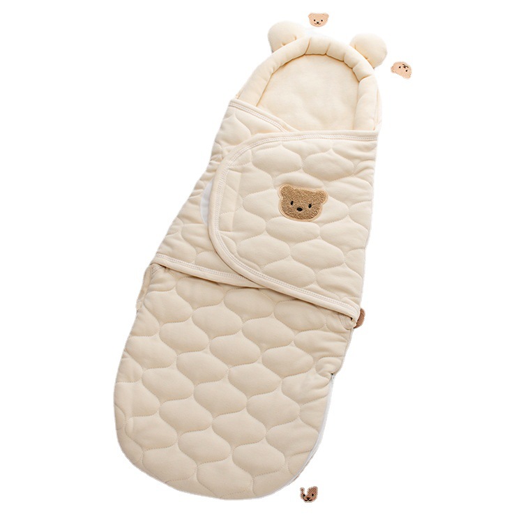 TK La seguridad recién nacida del saco de dormir del invierno del bebé acolchó la colcha de algodón puro del bebé caliente de la envoltura para prevenir choque envoltura de salto