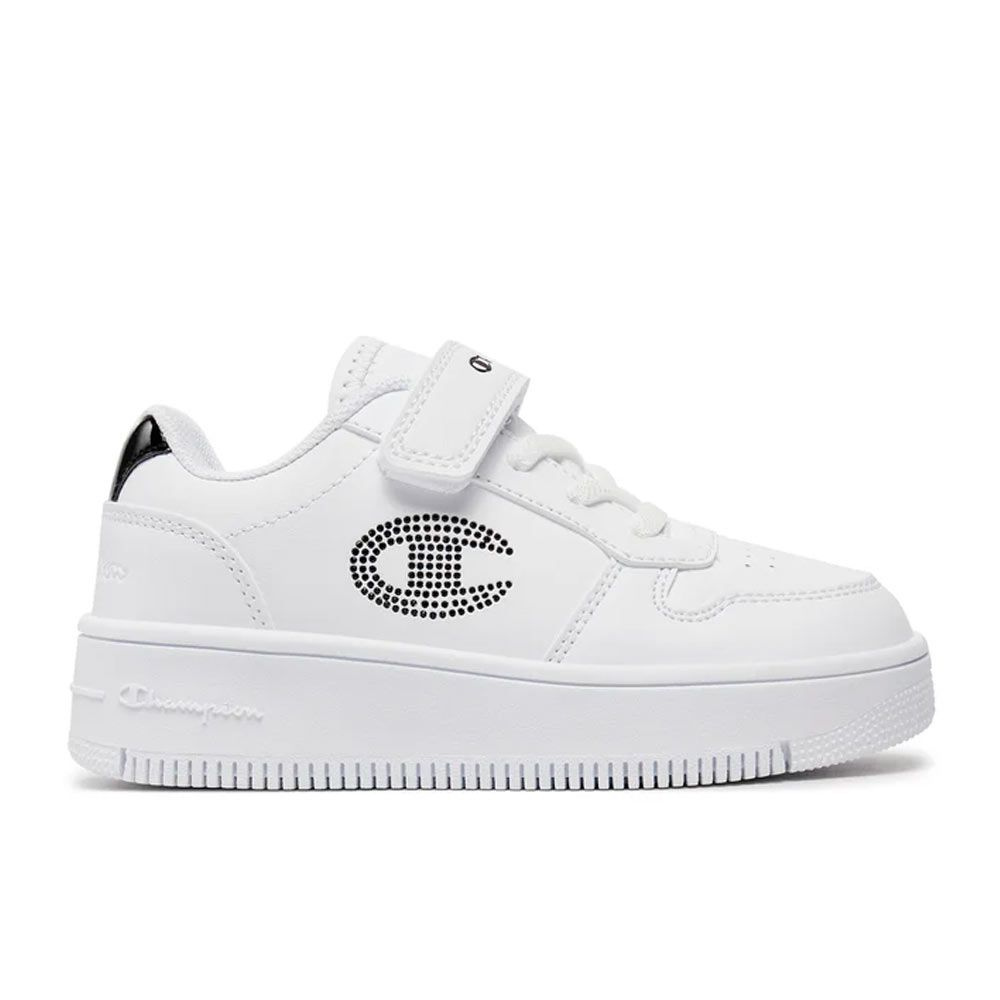 CHAMPION RD18 PLATFORM GLITTER G PS. White. Zapatillas Casual Junior Niña