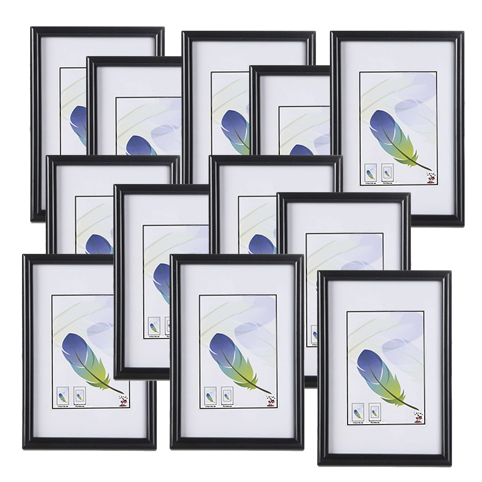 Marco de Fotos Esencial Blanco O Negro, Portafoto de PVC de color Blanco o Negro, Cuadros para poner Fotos, Marcos de Fotos con Cristal para Mesa y Escritorio, Hogar y Decoración, Fotos de Tamaño Estándar
