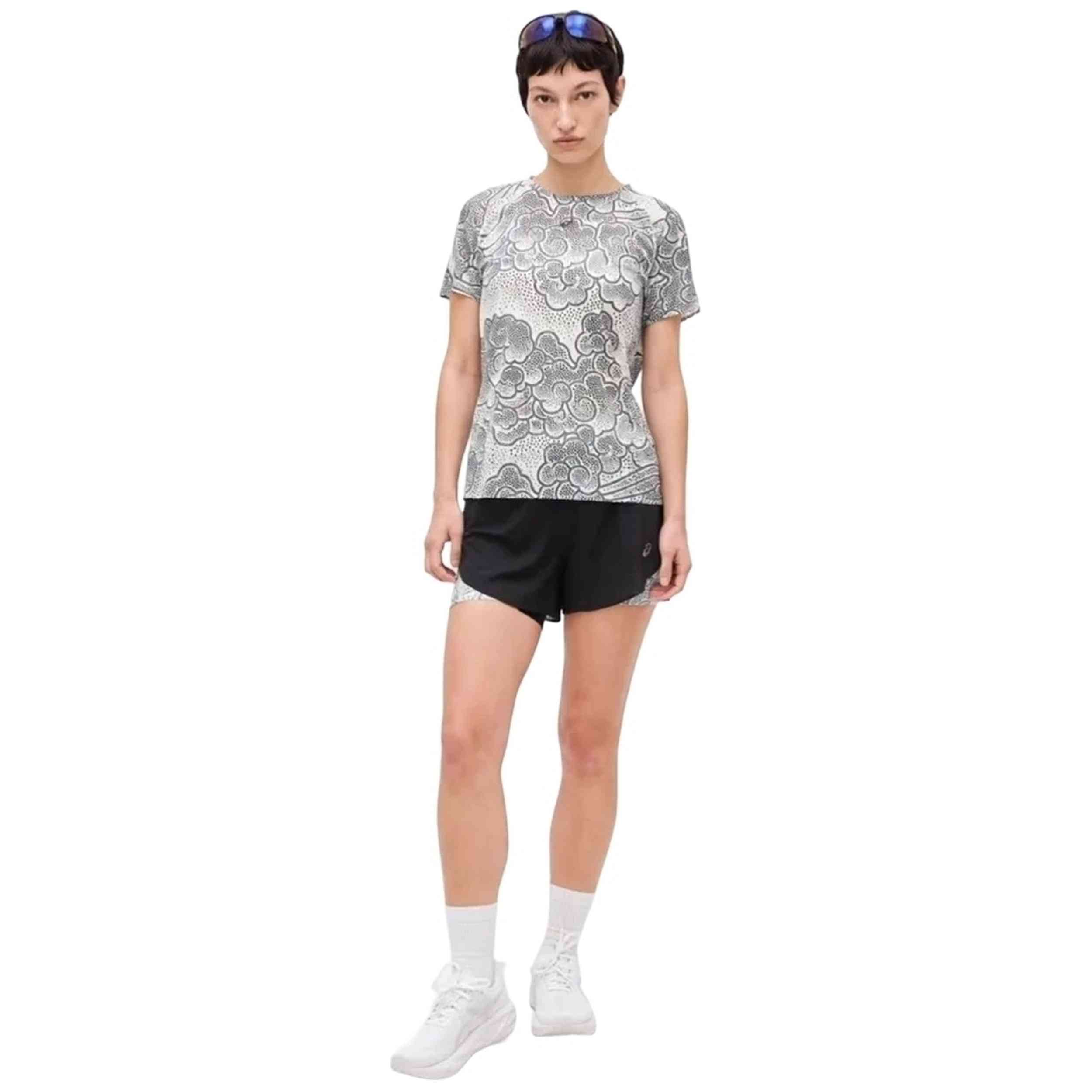 Camiseta De Manga Corta Asics modelo LIMITED SERIES METARUN  SS TOP para Mujer en color Gris
