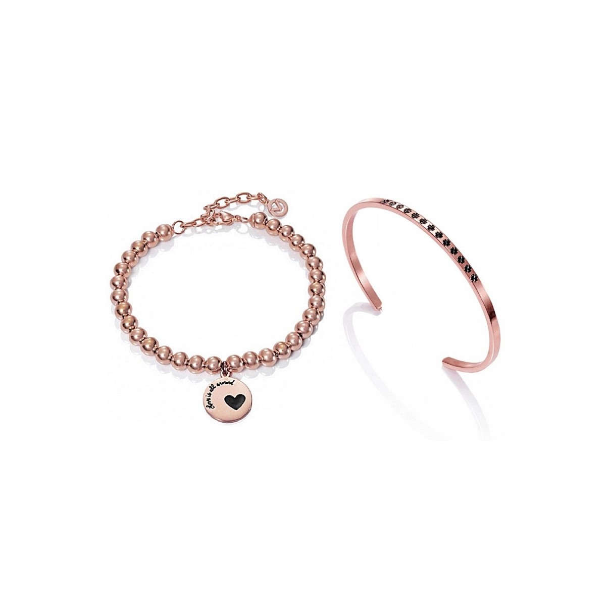 Pack pulseras Viceroy Fashion mujer acero inoxidable rosa 90053k09019 pulsera bolas brazalete