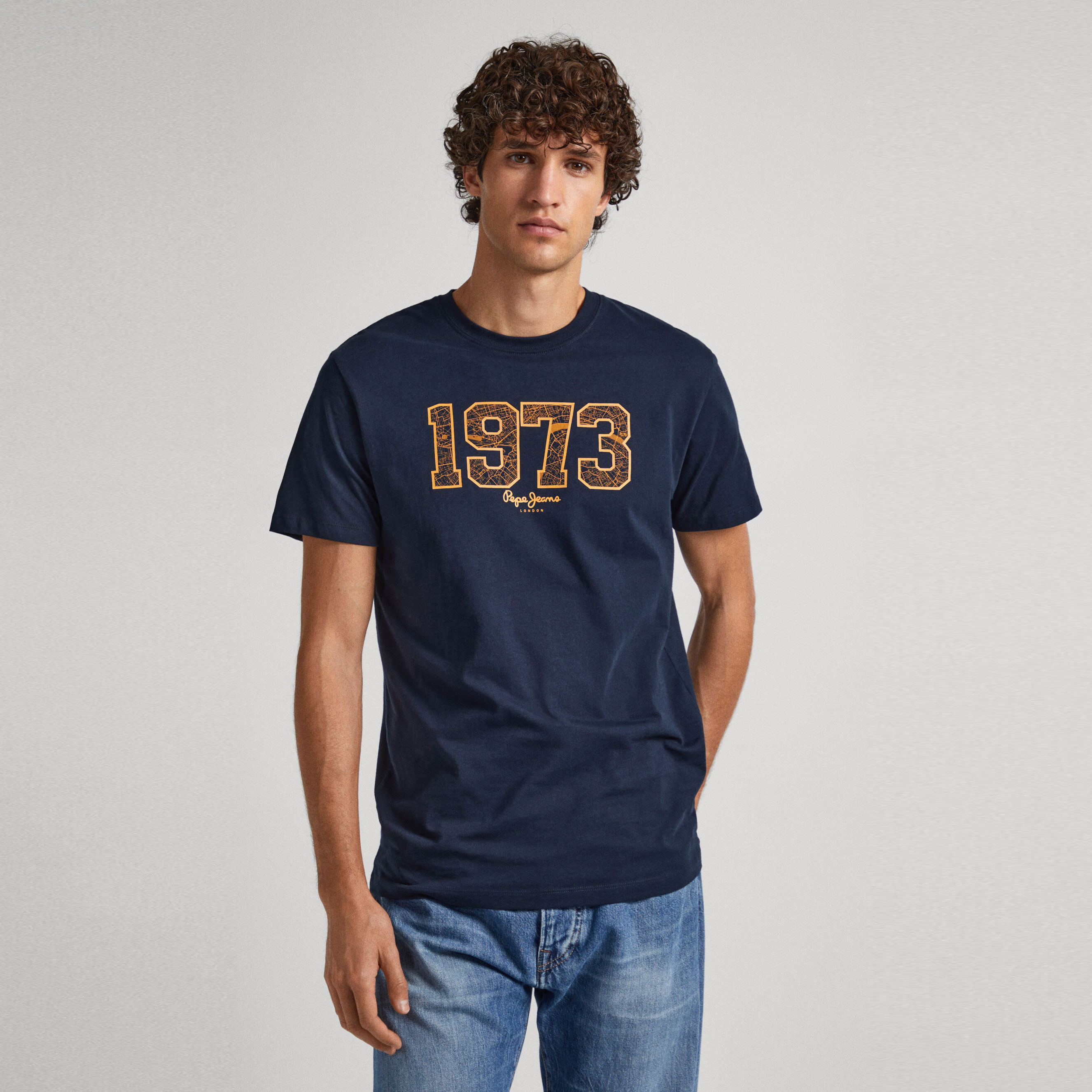 Pepe Jeans Camiseta Marino PM509133-594 , para Hombre