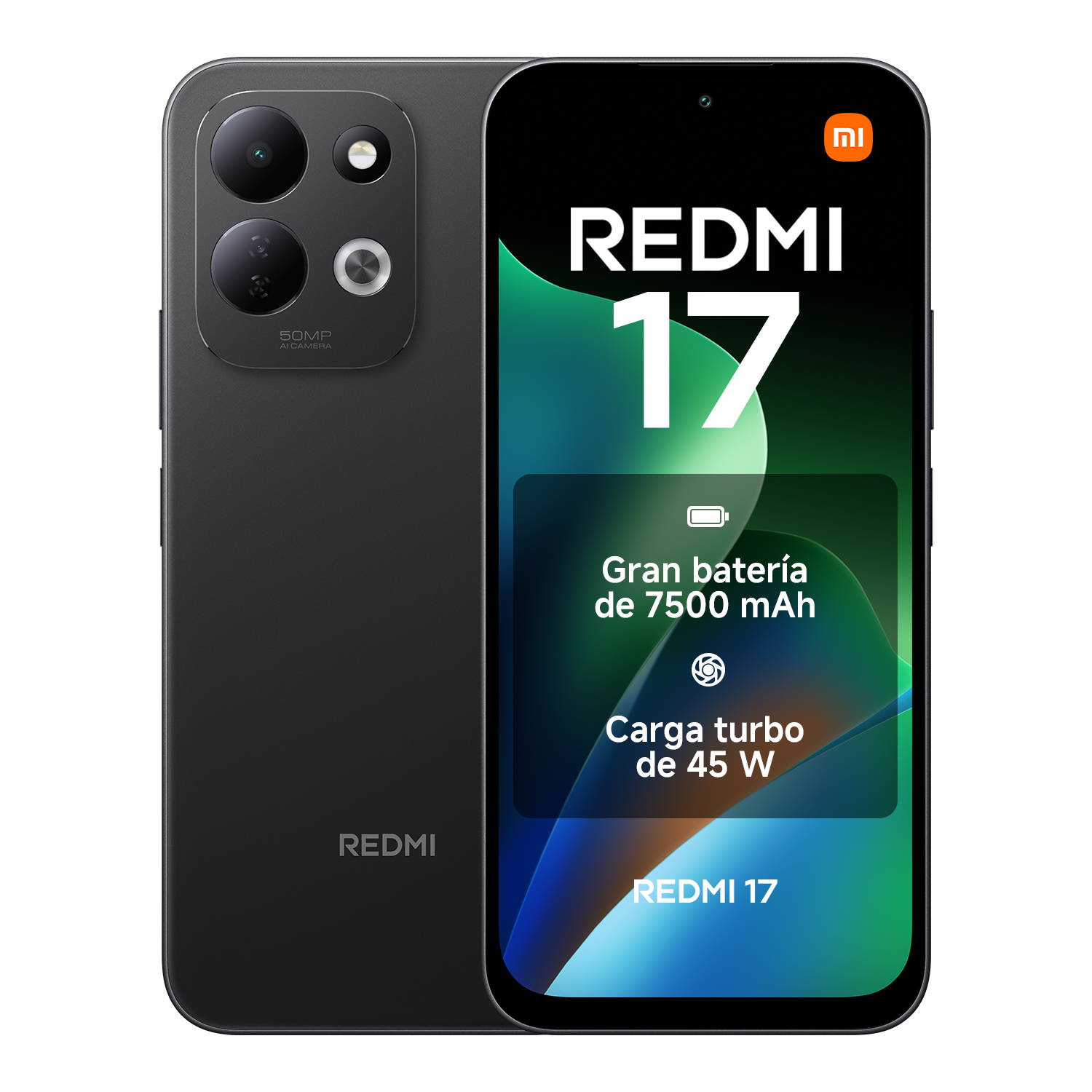 Official | REDMI 17, Batería de 7500 mAh (typ) , Carga turbo de 45 W,  Pantalla inmersiva de 6.9