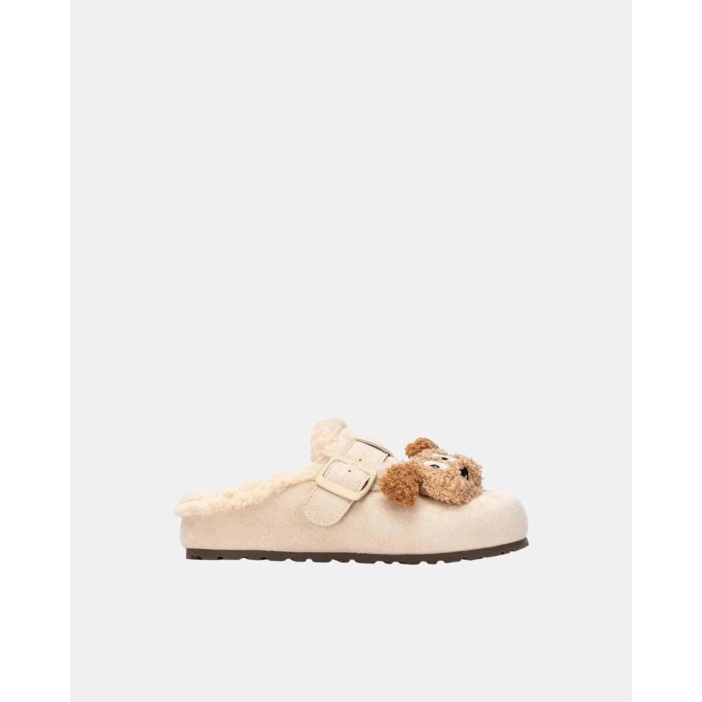 XTI 154181 Zuecos De pelo Infantil Beige