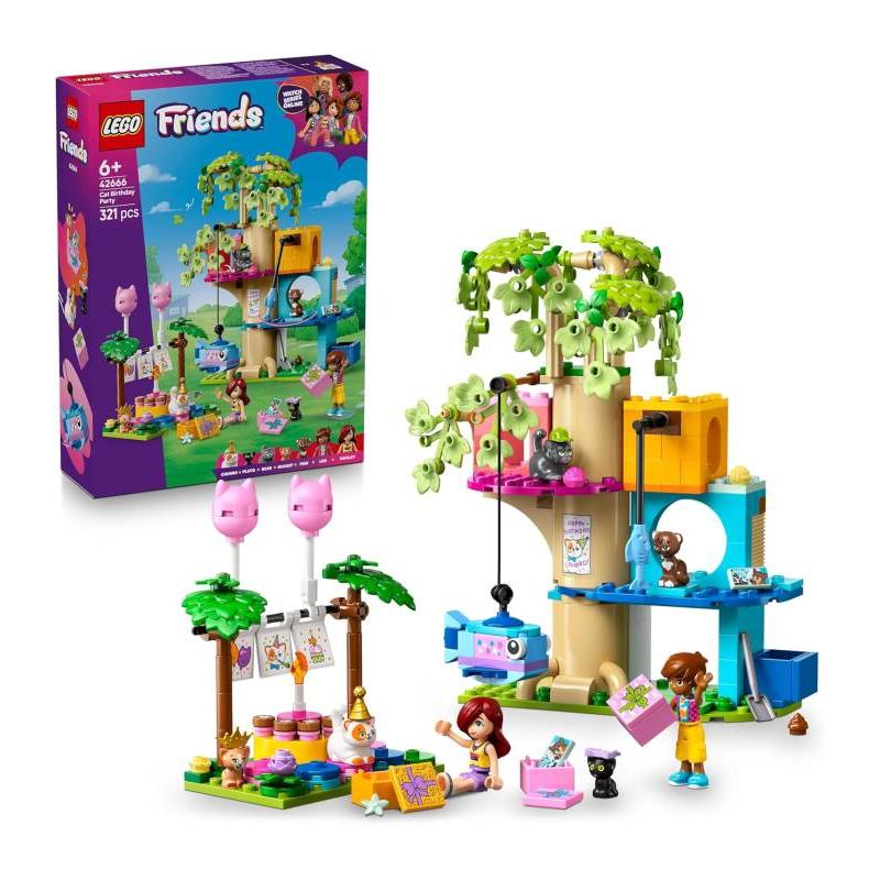 LEGO – Juego de construcción Fiesta de Cumpleaños y Casa del Árbol Felina Lego Friends.