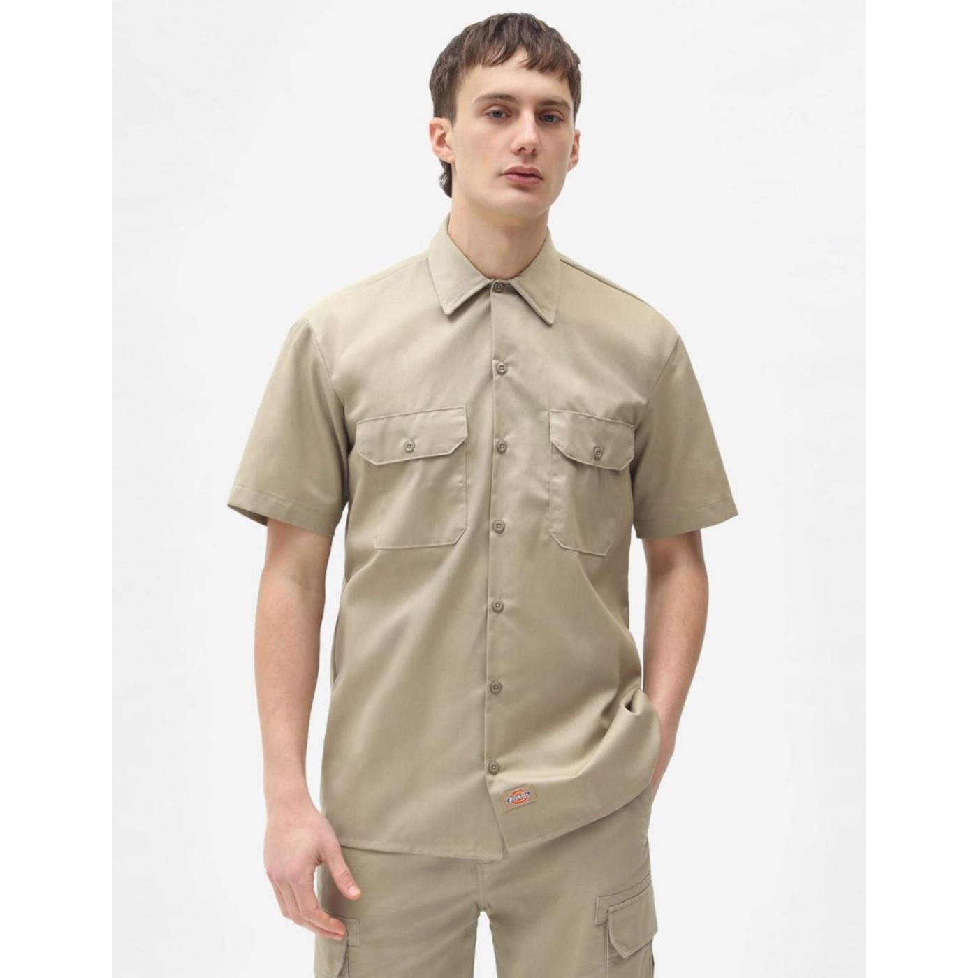 Camisa Dickies Work Manga Corta Algodón Bolsillos Laterales