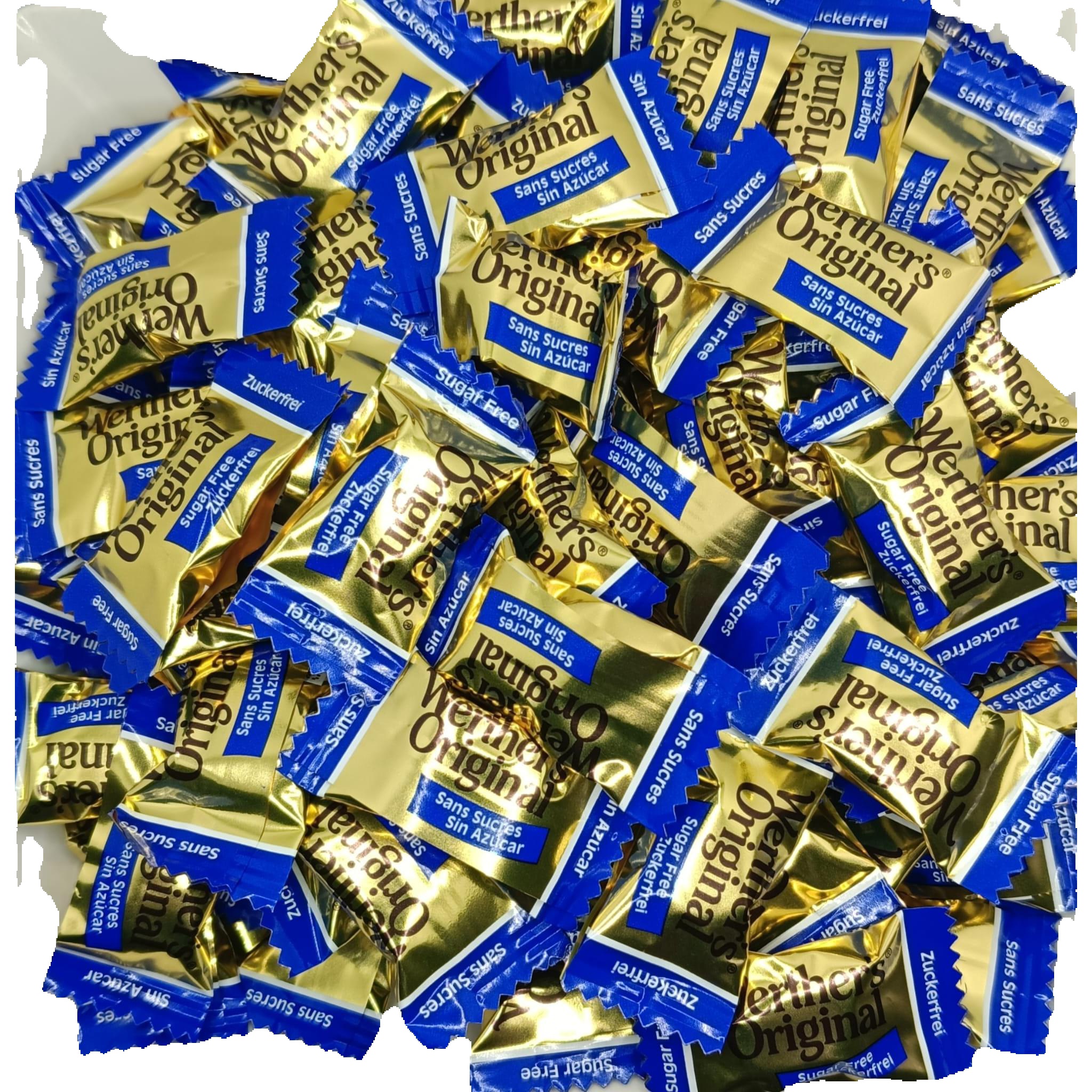Werther's Original - Dulces de mantequilla y crema versión ligera sin azúcar añadida, textura cremosa característica, ideal para cuidar la línea