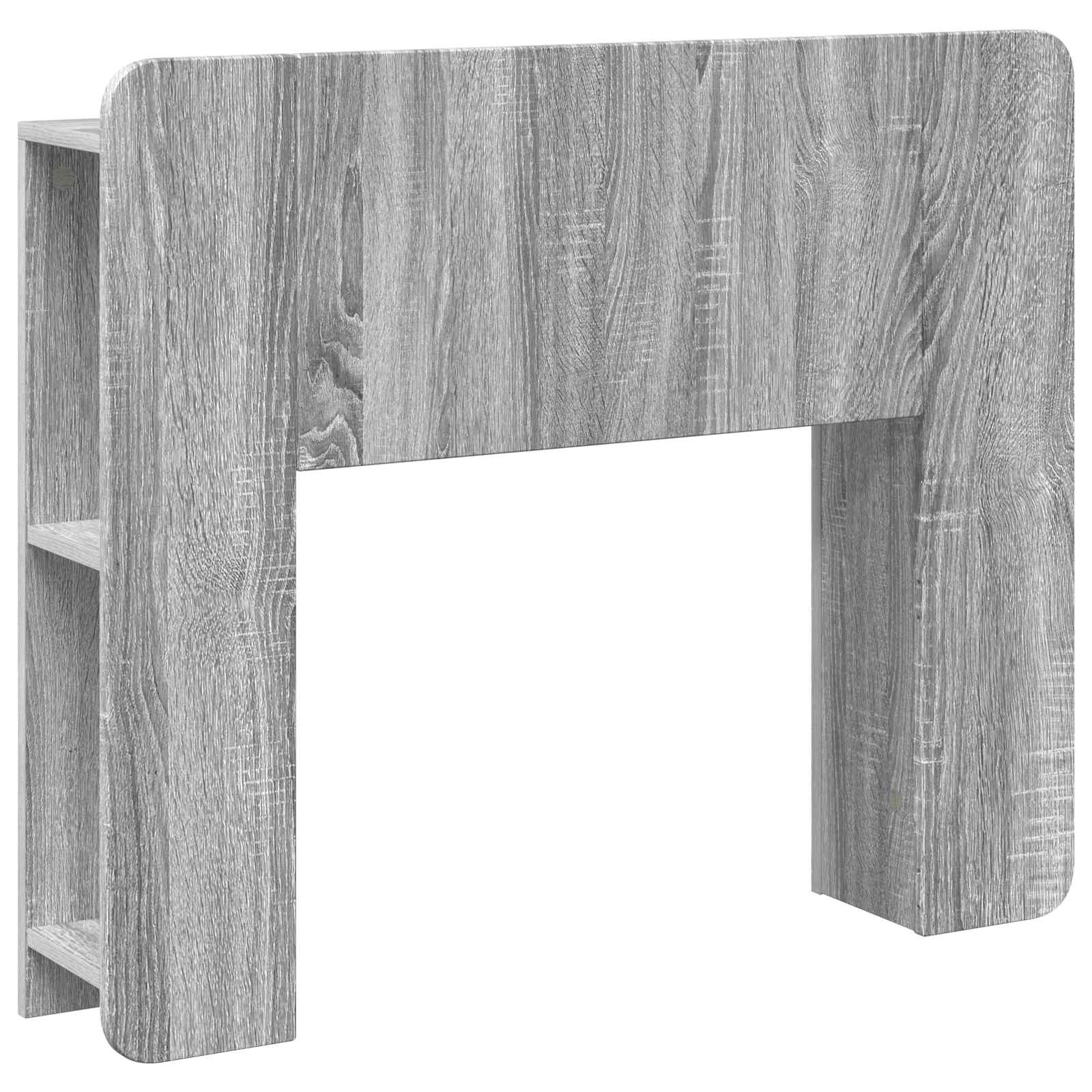 vidaXL Cabecero con armario con almacenamiento Madera de Ingeniería 119.5 x 18.5 x 80 cm Multicolor