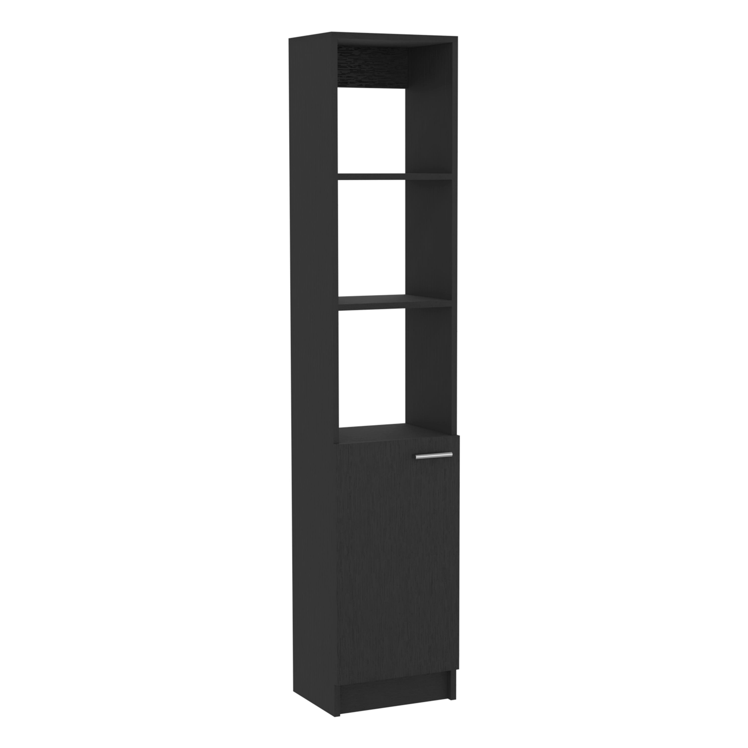 Columna de baño Malaga de 162 cm con 1 puerta, wengué