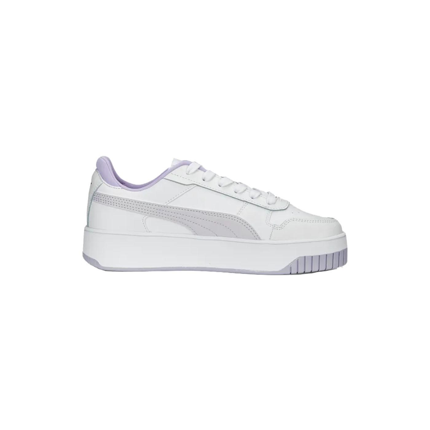 Zapatilla Mujer Puma Carina Blanca Lila - Horma Clásica