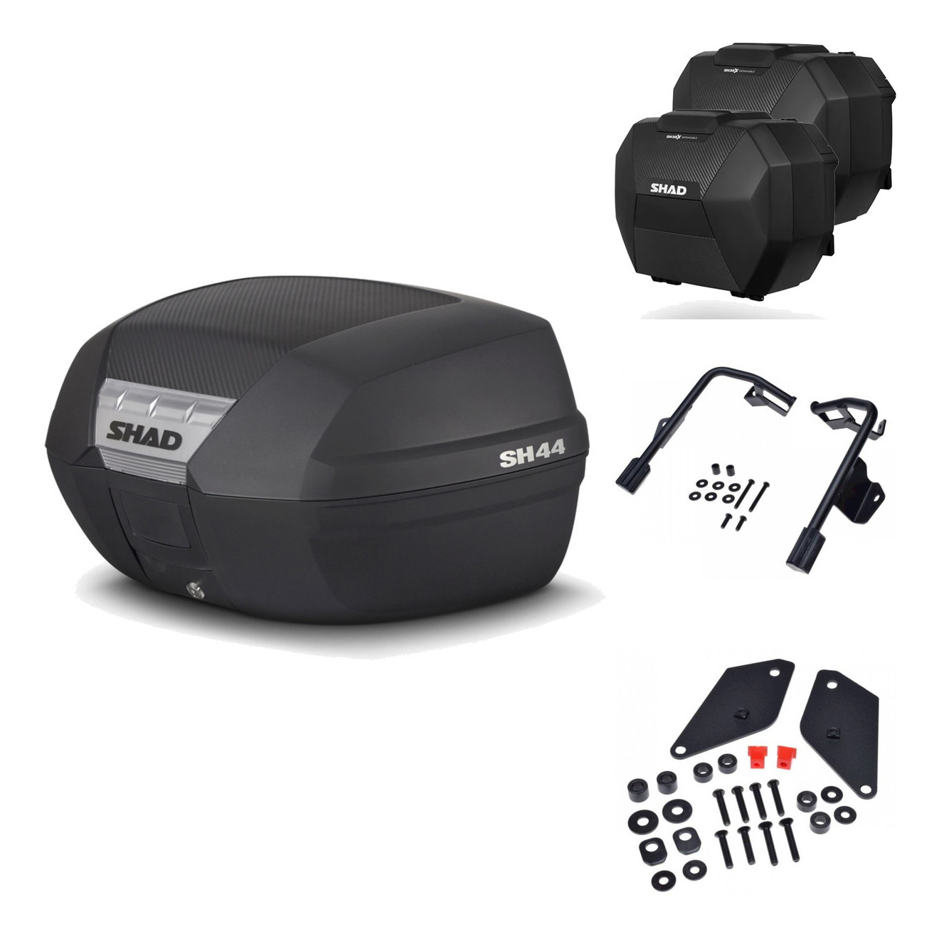 Maletas Sh38x Carbon + Herraje Baul + He KIT-579457