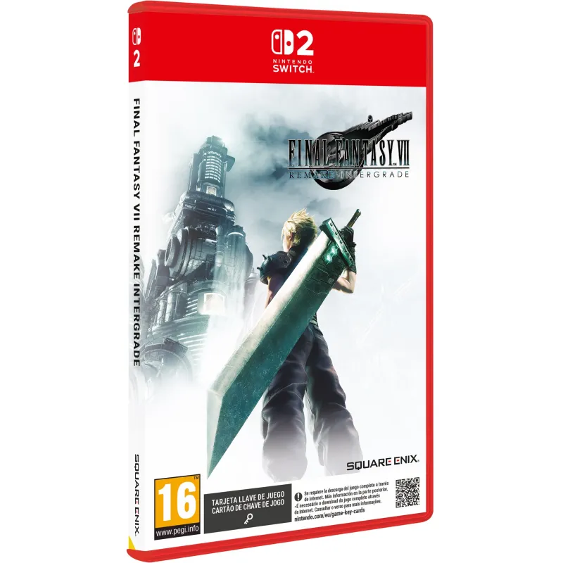 FINAL FANTASY VII REMAKE INTERGRADE SWITCH 2 TARJETA LLAVE DE JUEGO PARA NINTENDO SWITCH 2 VERSIÓN ESPAÑOLA GARANTÍA EUROPEA EU