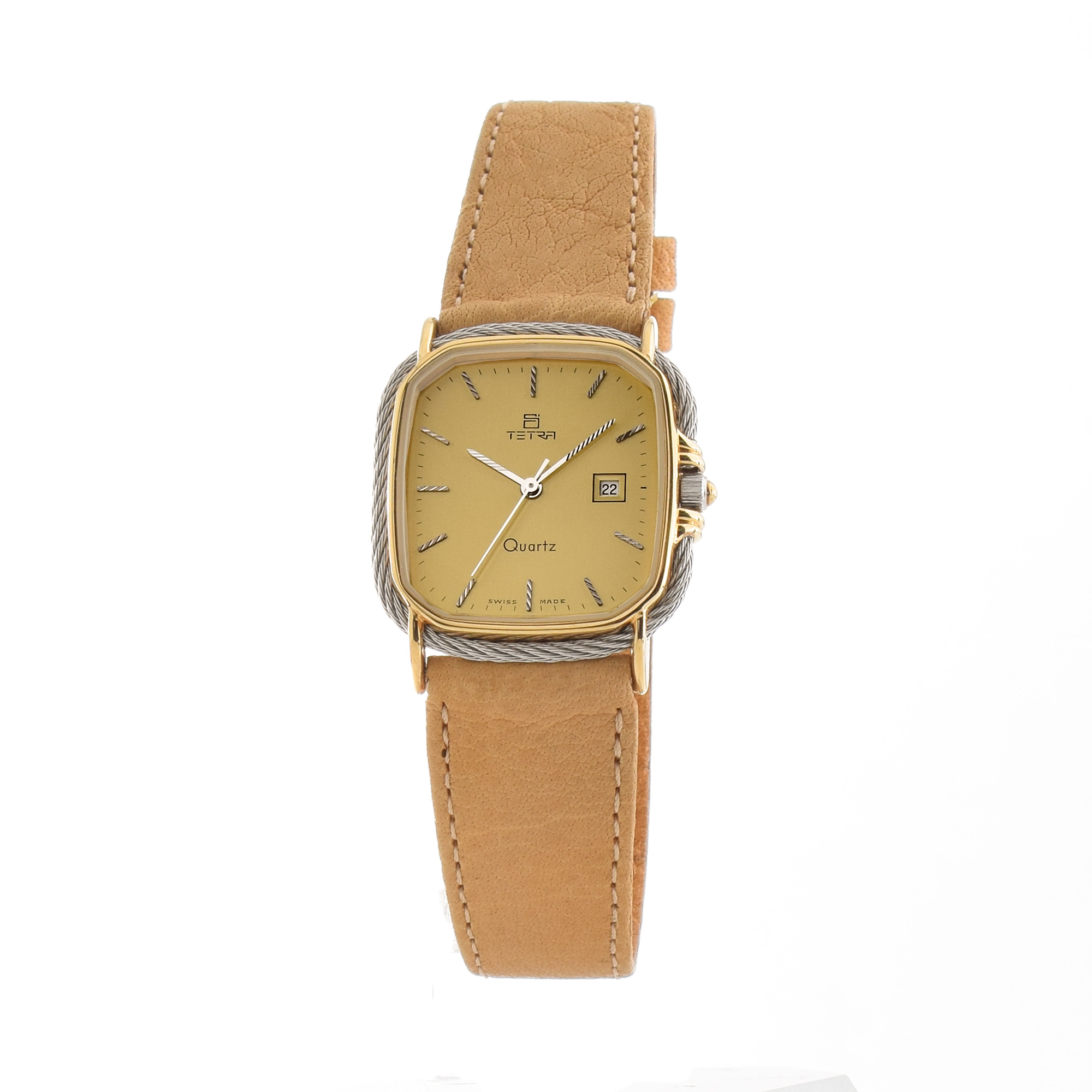 Tetra Reloj Mujer Analogico Cuarzo con Correa de Piel 125-C