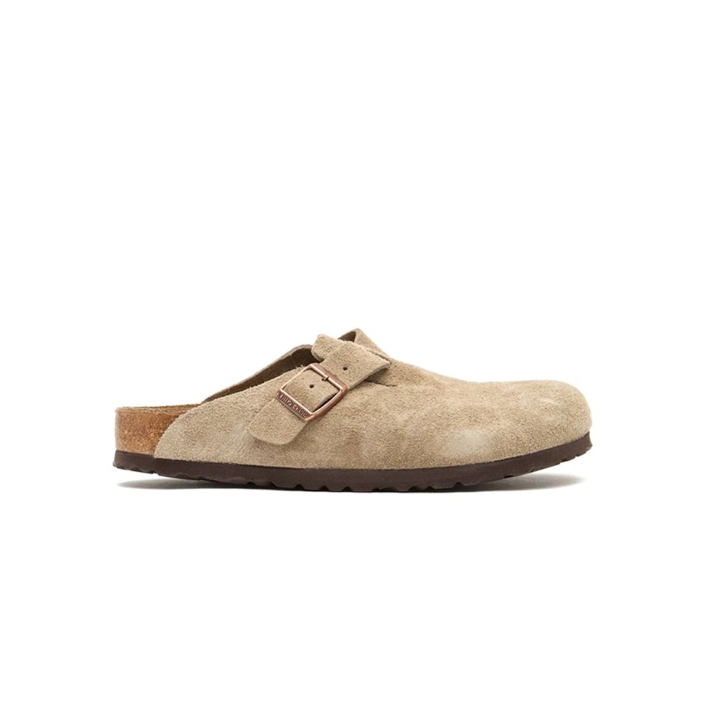 Zuecos Mujer Birkenstock Boston Leve Beig