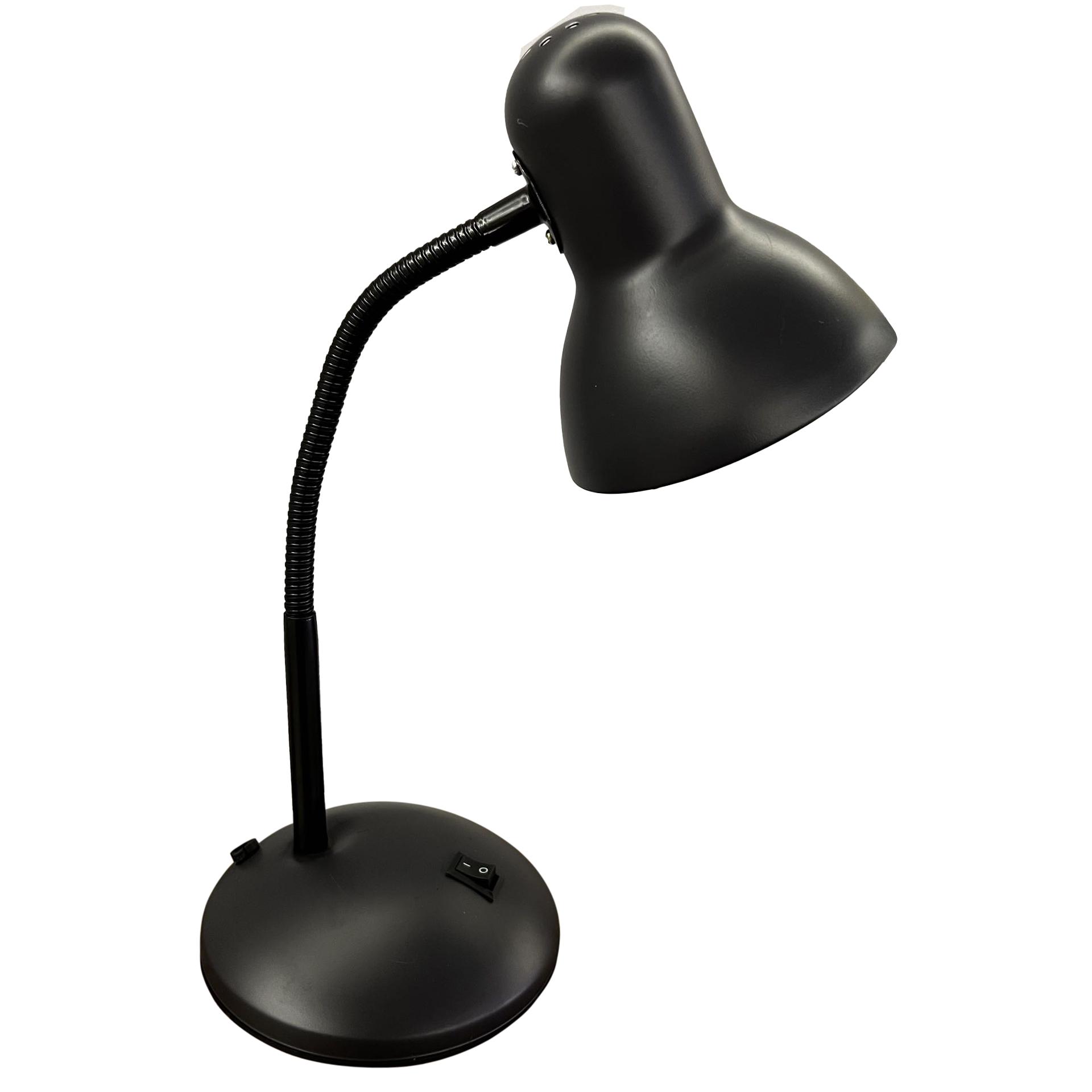 BEL AIR HOME - Lámpara de Escritorio PISA de metal con interruptor ON/OFF y base E27 para mesa de trabajo o mesita de noche, iluminación óptima y diseño moderno