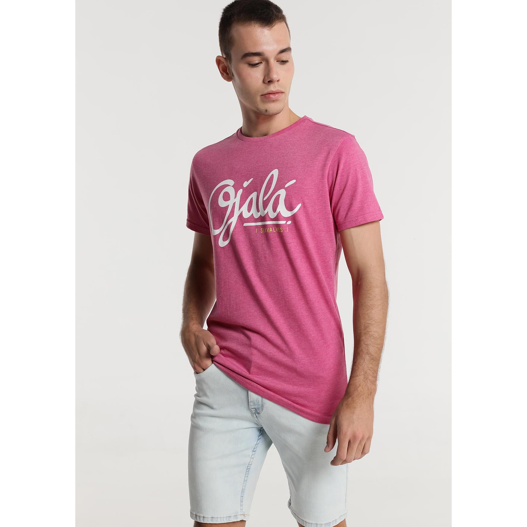 SIX VALVES - Camiseta de manga corta grafica Ojalá en el pecho