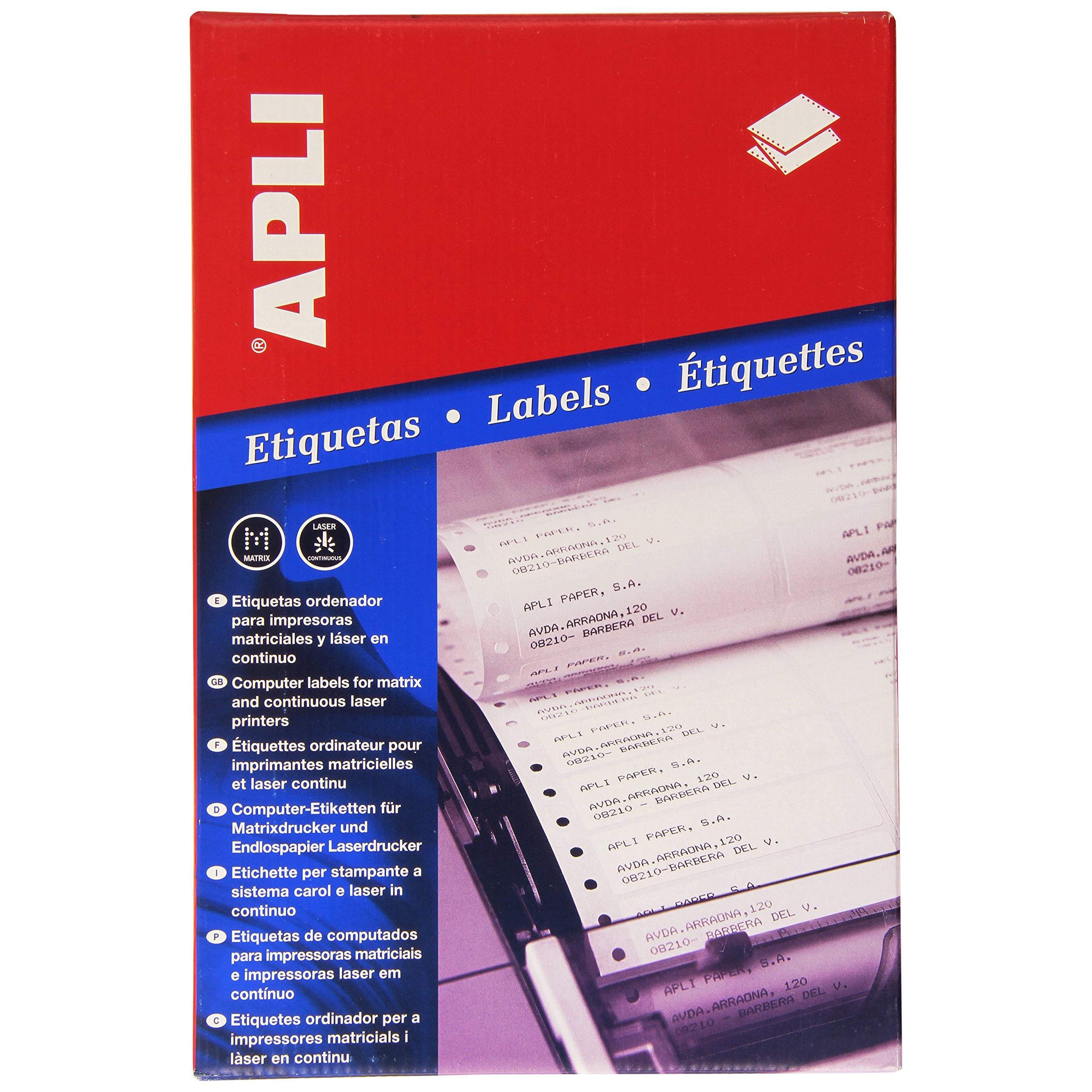 APLI 3-Etiquetas en continuo 88,9 x 23,3 mm - 1 - 500 hojas