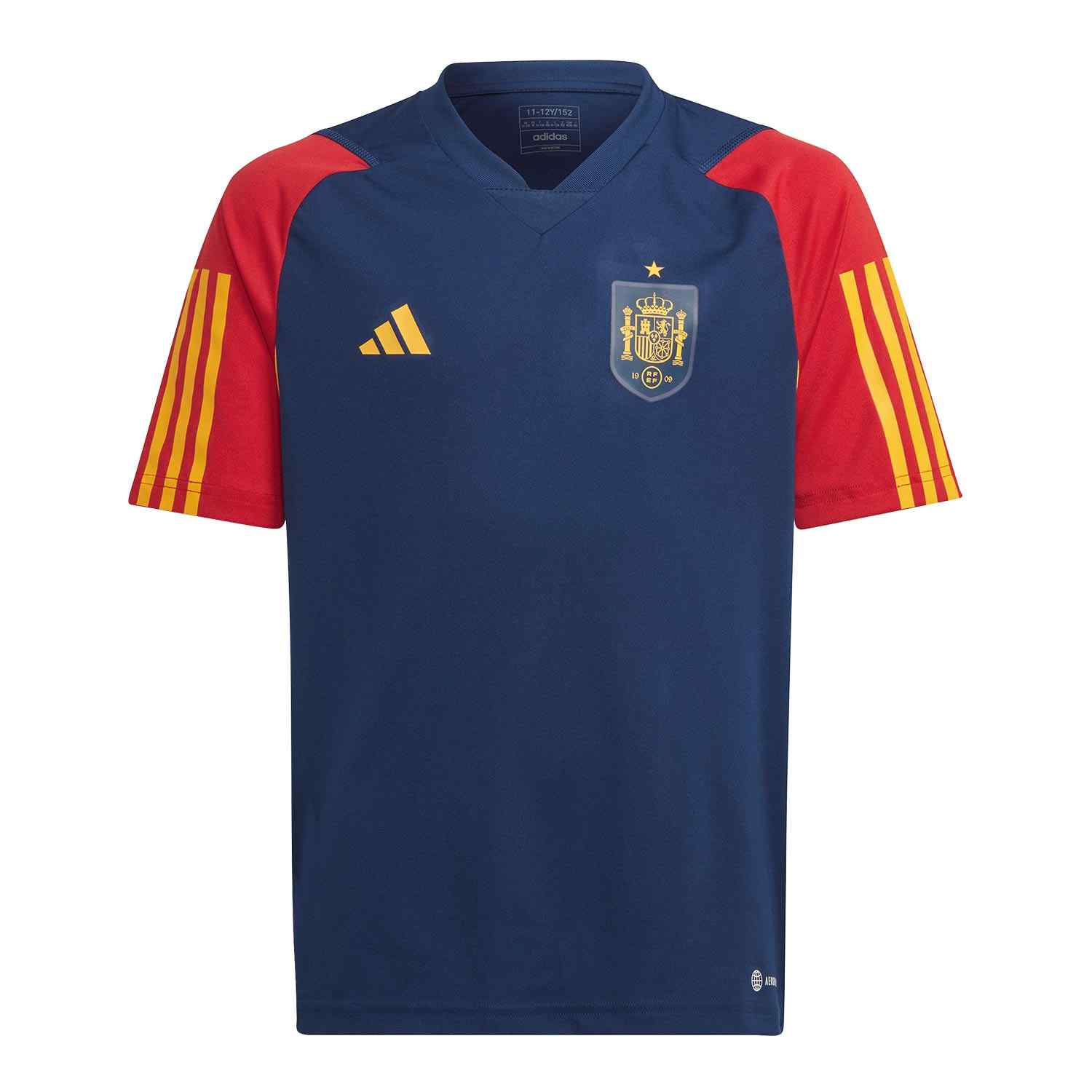 Seleccion Española Camiseta Calentamiento Marino Jr He8811 Talla NiÑo 8-16 - 152cm (12 Años)