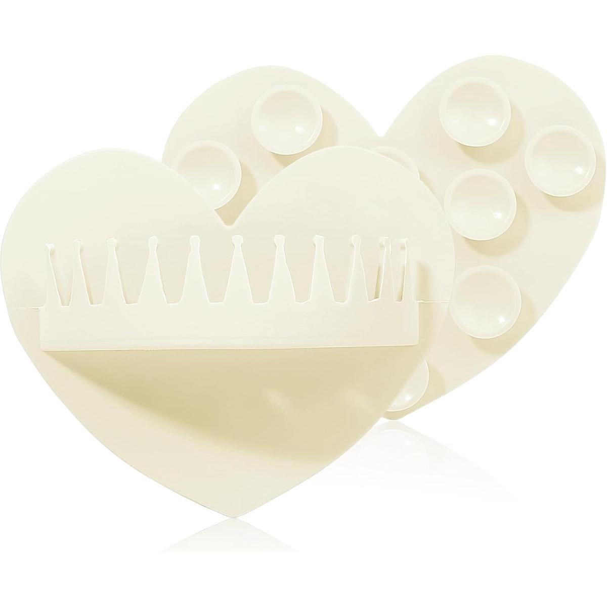 Recolector de pelo para ducha de pared - Pinza de silicona con ventosa - 12 x 9,9 x 3,6 cm - Protector de desagüe de bañera reutilizable - Para el baño, el hogar y amigos - Blanco (1 unidad)