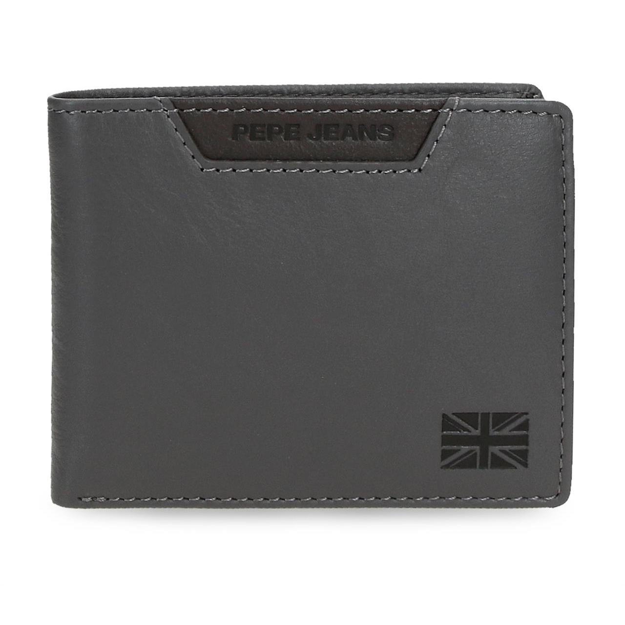Billetero Pepe Jeans Indiana de Piel con Protección RFID, 6 Ranuras para Tarjetas y Tarjetero Extraíble