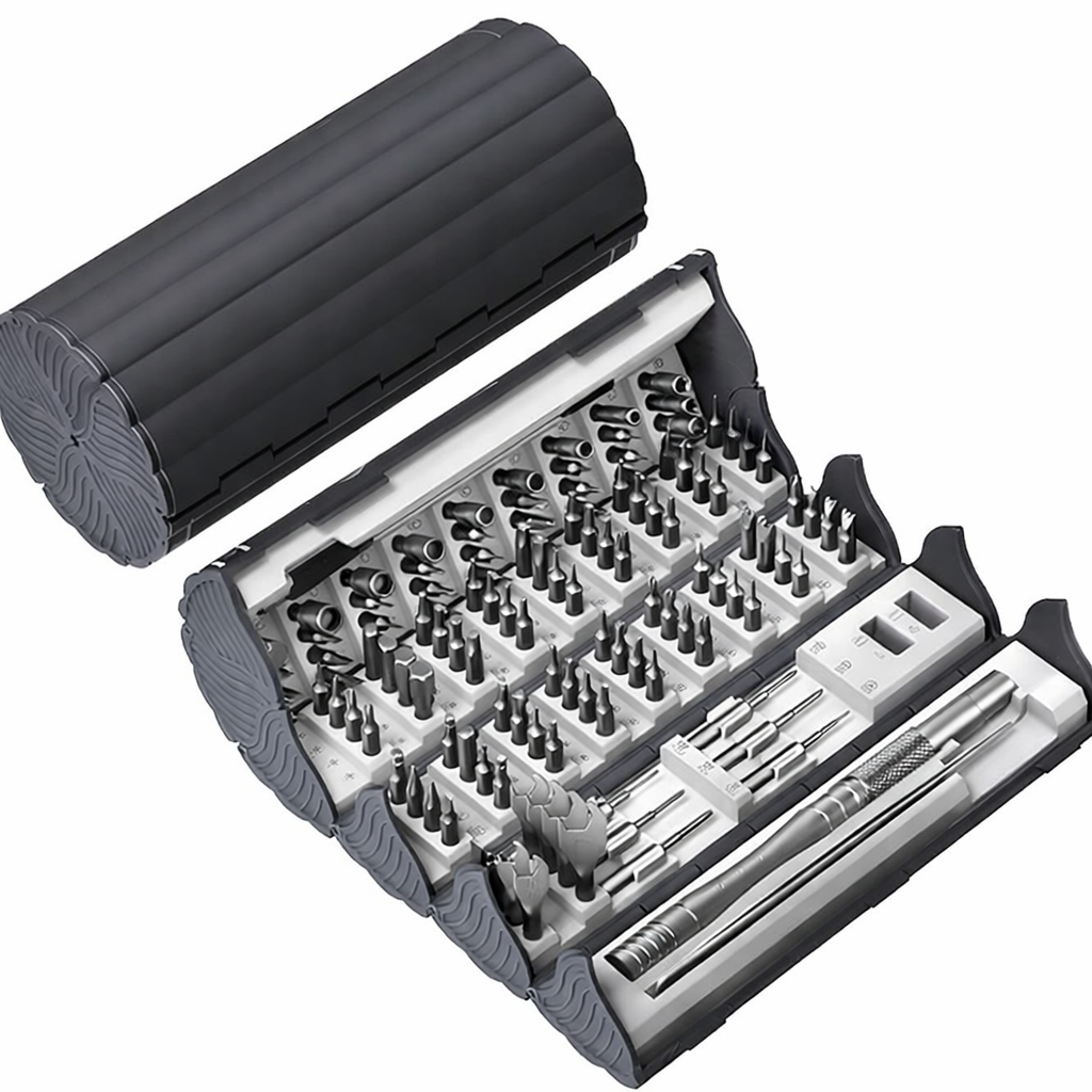 128 en 1 Destornillador de Precisión Magnético Profesional – Kit de Reparación para Electrónica, Móvil, PC, Relojes y Consolas
