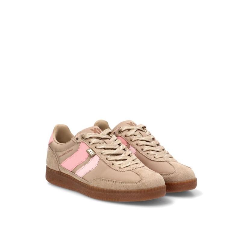 Zapatillas Casual Xti - Mujer - Suela Plana - Modelo 145052 - Color Beige