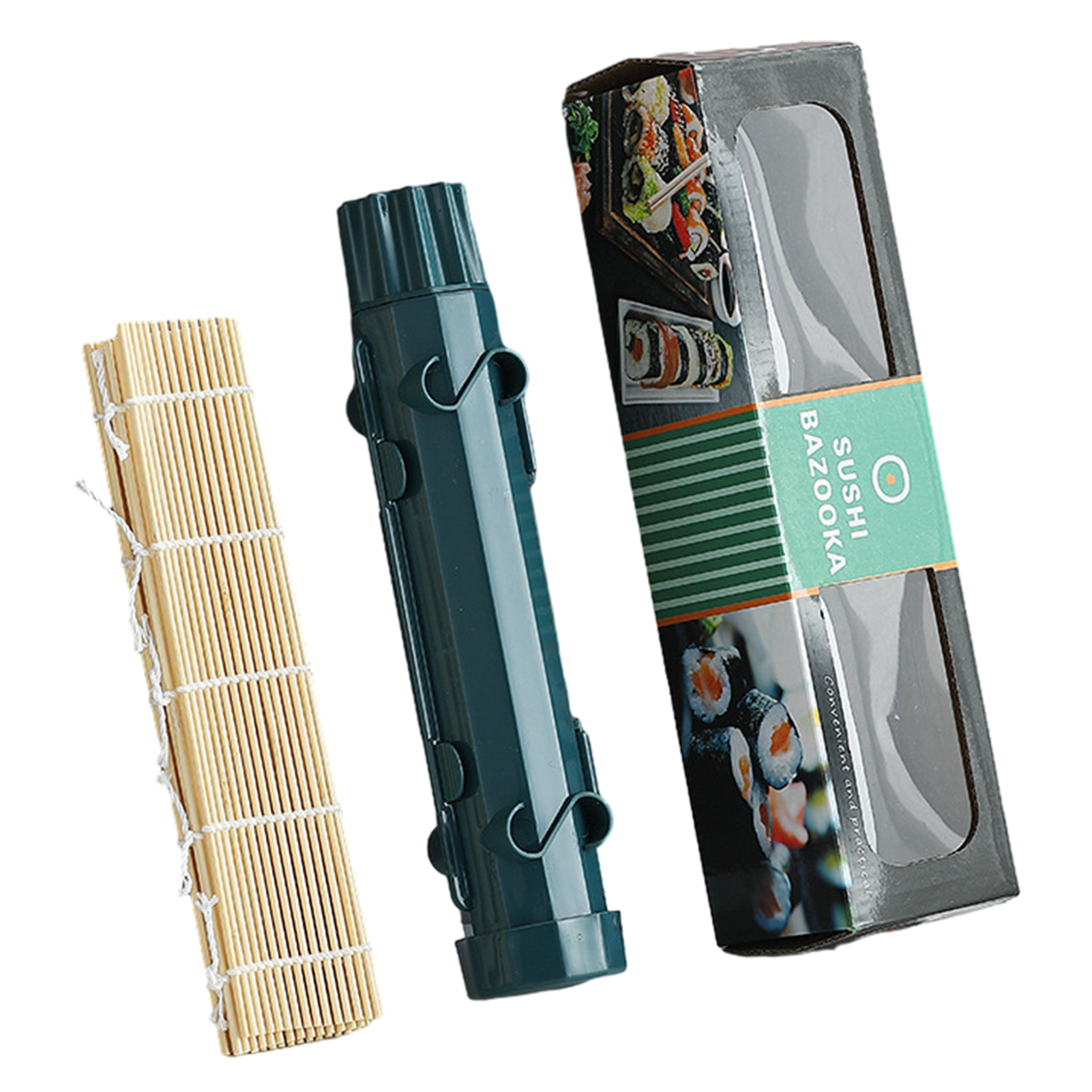 TK Kit De Sushi Con Malla De Bambú Para Principiantes Herramientas Para La Fabricación De Sushi En Casa Molde Para Roll De Verduras Y Carne