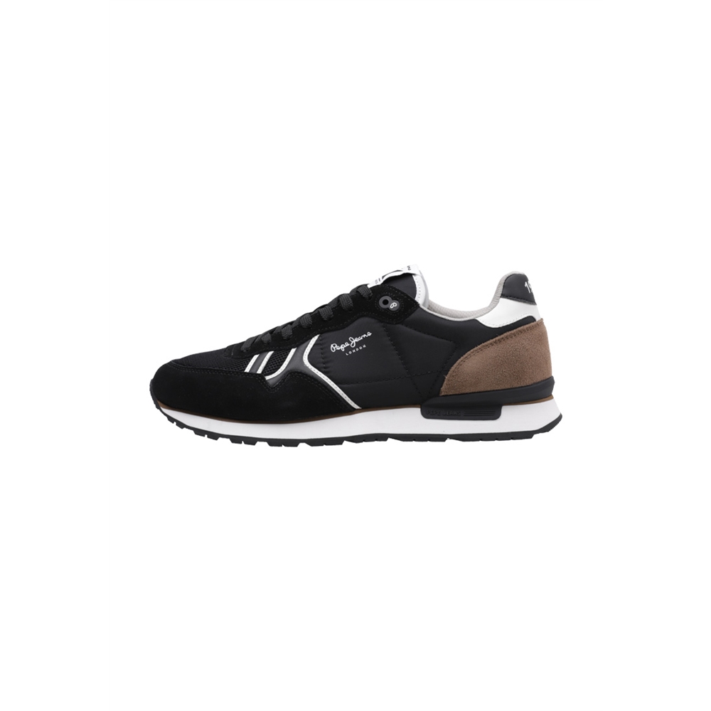 Pepe Jeans BRIT SERIE M Deportivas Planas Hombre Negro