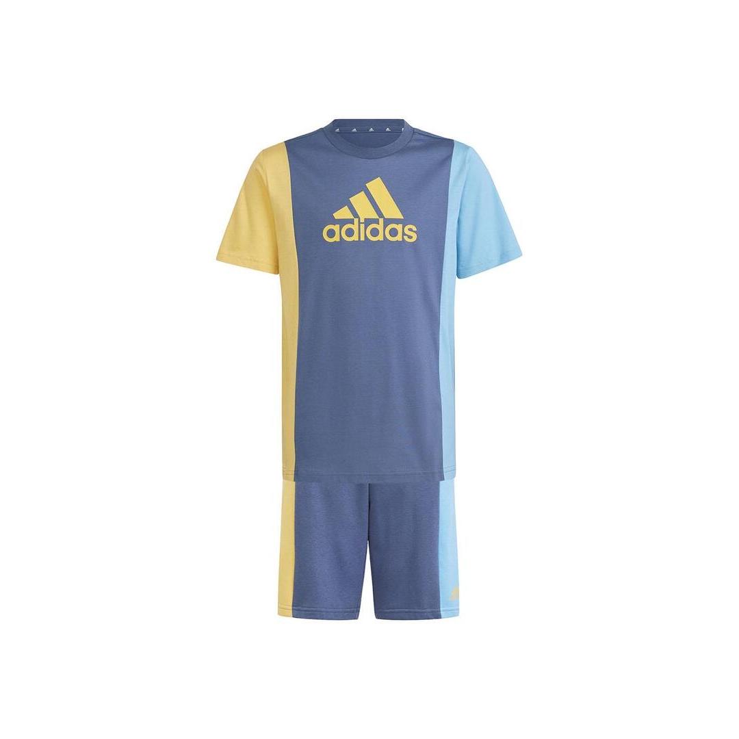 Conjunto Niño Adidas CB T Set Azul - Corte Clásico - Algodón