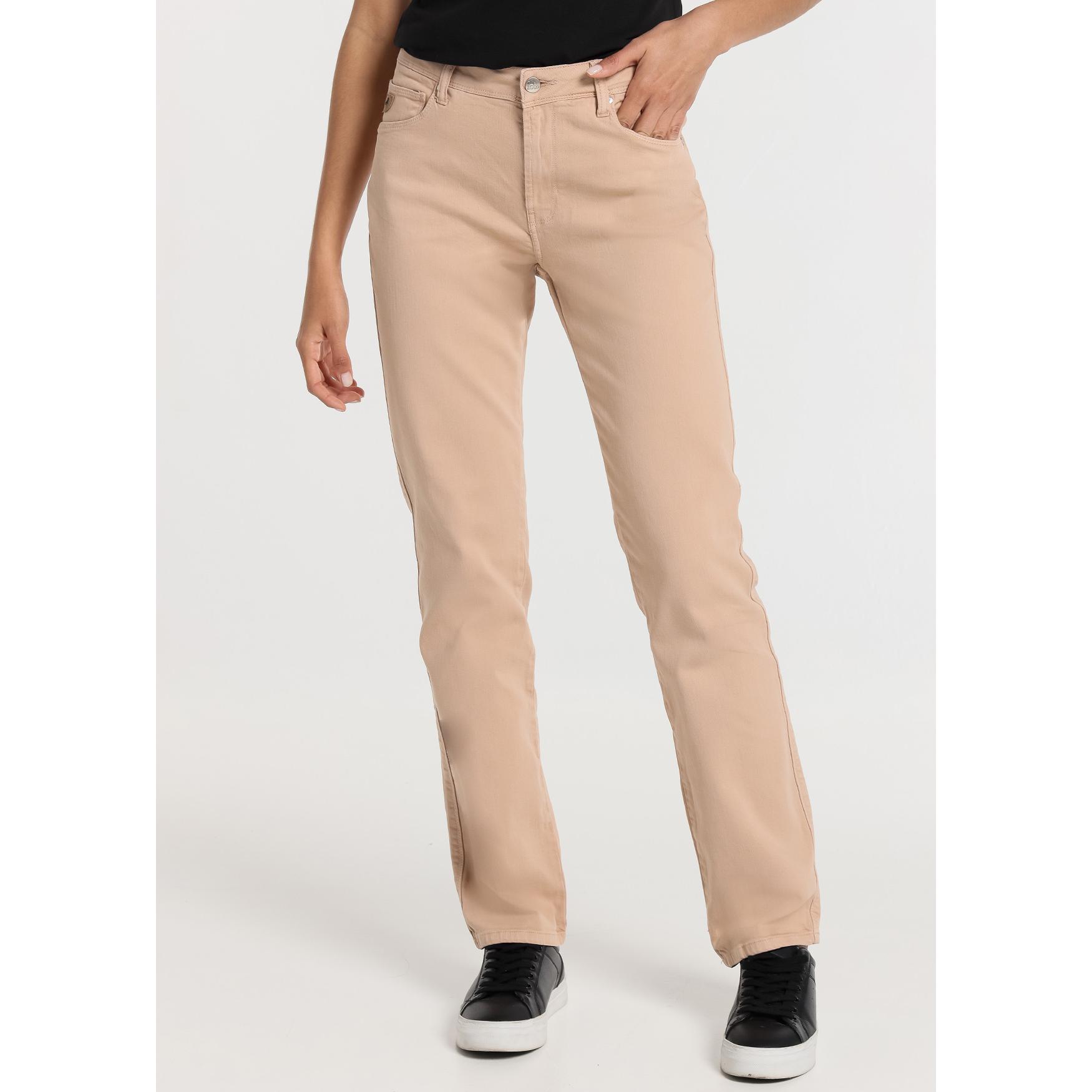 LOIS JEANS - Pantalón Monic Sun Marrón - Tallaje en Pulgadas- Tallaje en Pulgadas