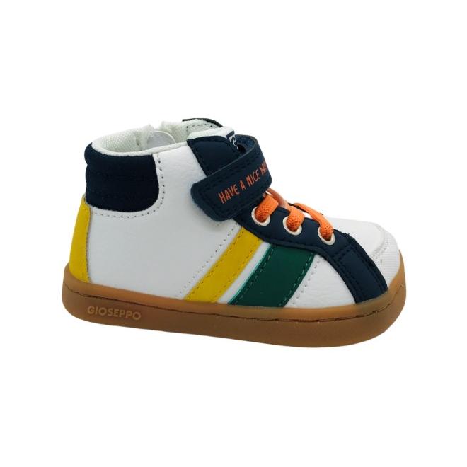 Bota Niño Barefoot Gioseppo Chatfield en Color Blanco para Otoño-Invierno 2025-26, Tallas Disponibles 21, 22, 23, 24, 25 - Calzado Infantil que Promueve el Desarrollo Natural del Pie, Diseño Minimalis