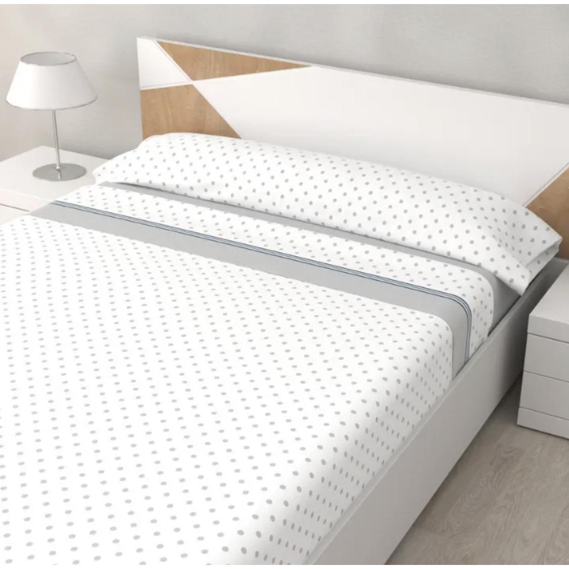 Juego Sábanas (3 piezas): sábana encimera + sábana ajustable + 1 fundas de almohadade 90x135x150cm 100% Microfibra