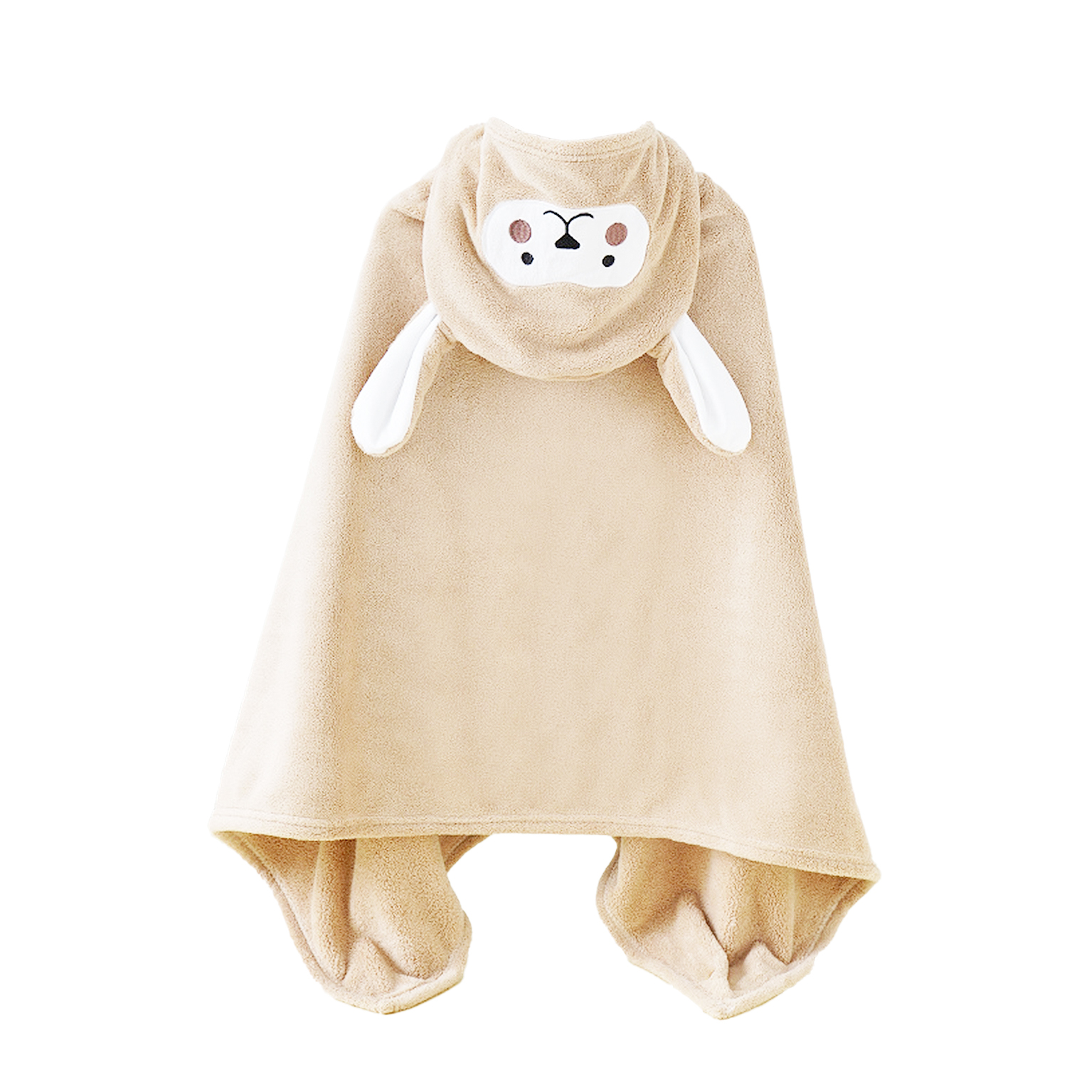 DAM. Toalla infantil diseño conejito. Multiusos: toalla de baño, poncho de playa o natación, manta. 150x1x65cm.