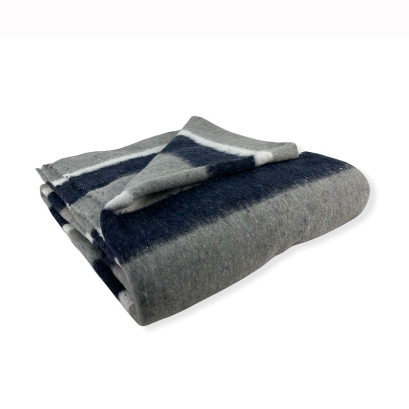 RUFINO DÍAZ Manta Multiusos Pelo Reciclado Rayas - Otoño/Invierno - Tacto extra suave y super calentita - Para usar en la cama o en el sofá