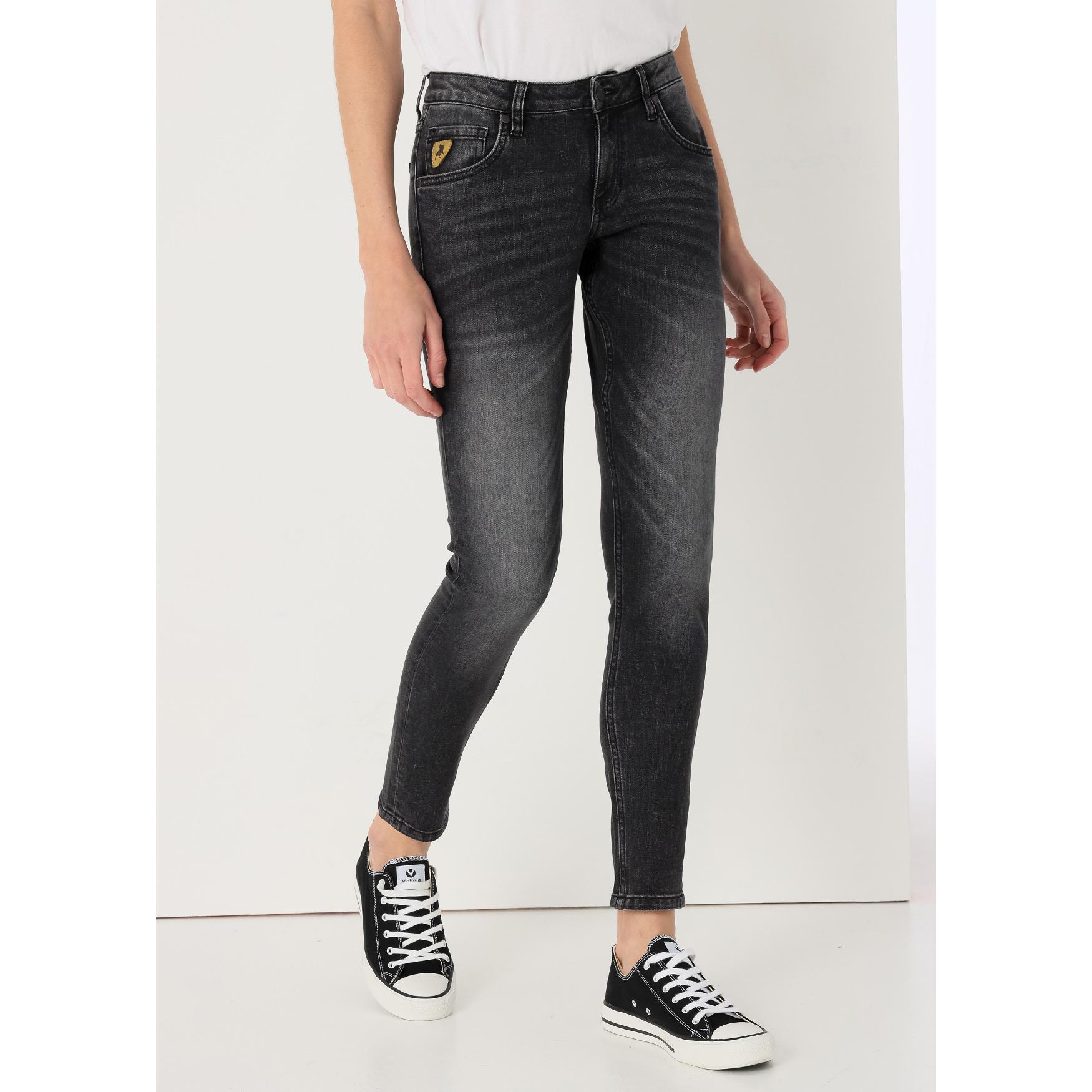 LOIS JEANS - Jeans lavado gris tejido trutemp 365 - Skinny fit - Tiro Corto  - Tallaje en Pulgadas- Tallaje en Pulgadas